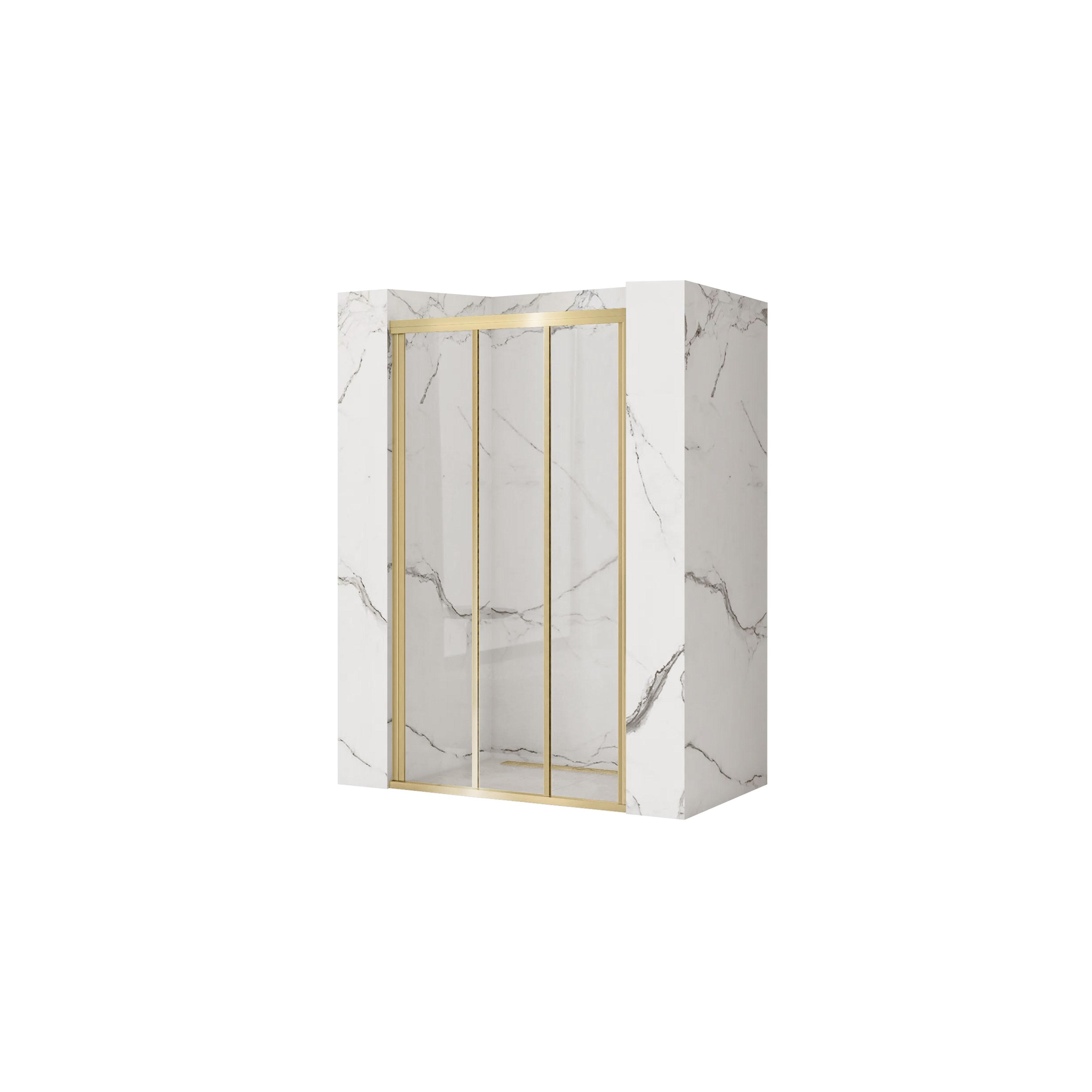Porta doccia Rea Alex 120 Gold Brush