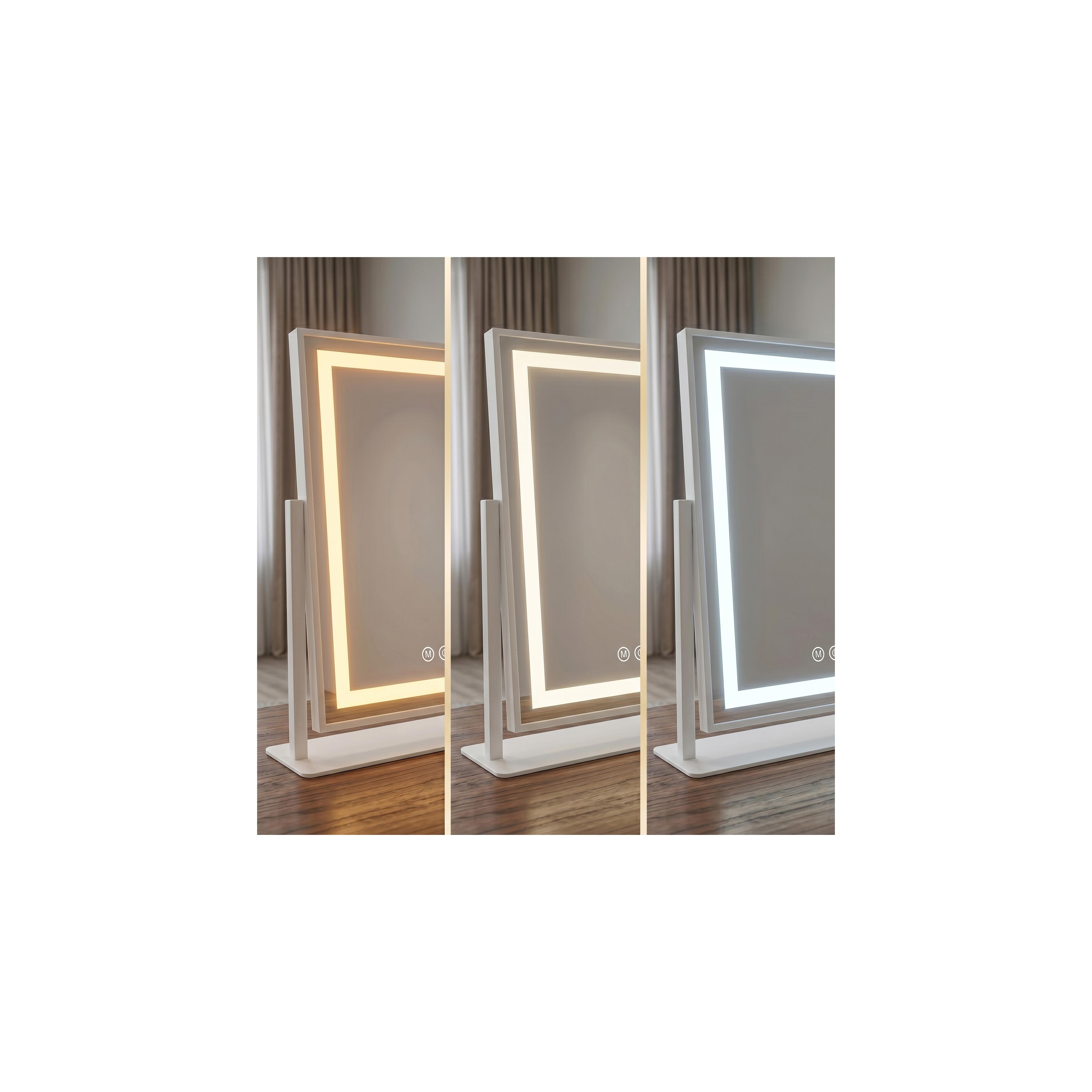 Spiegel LED LUMI White 30x40cm