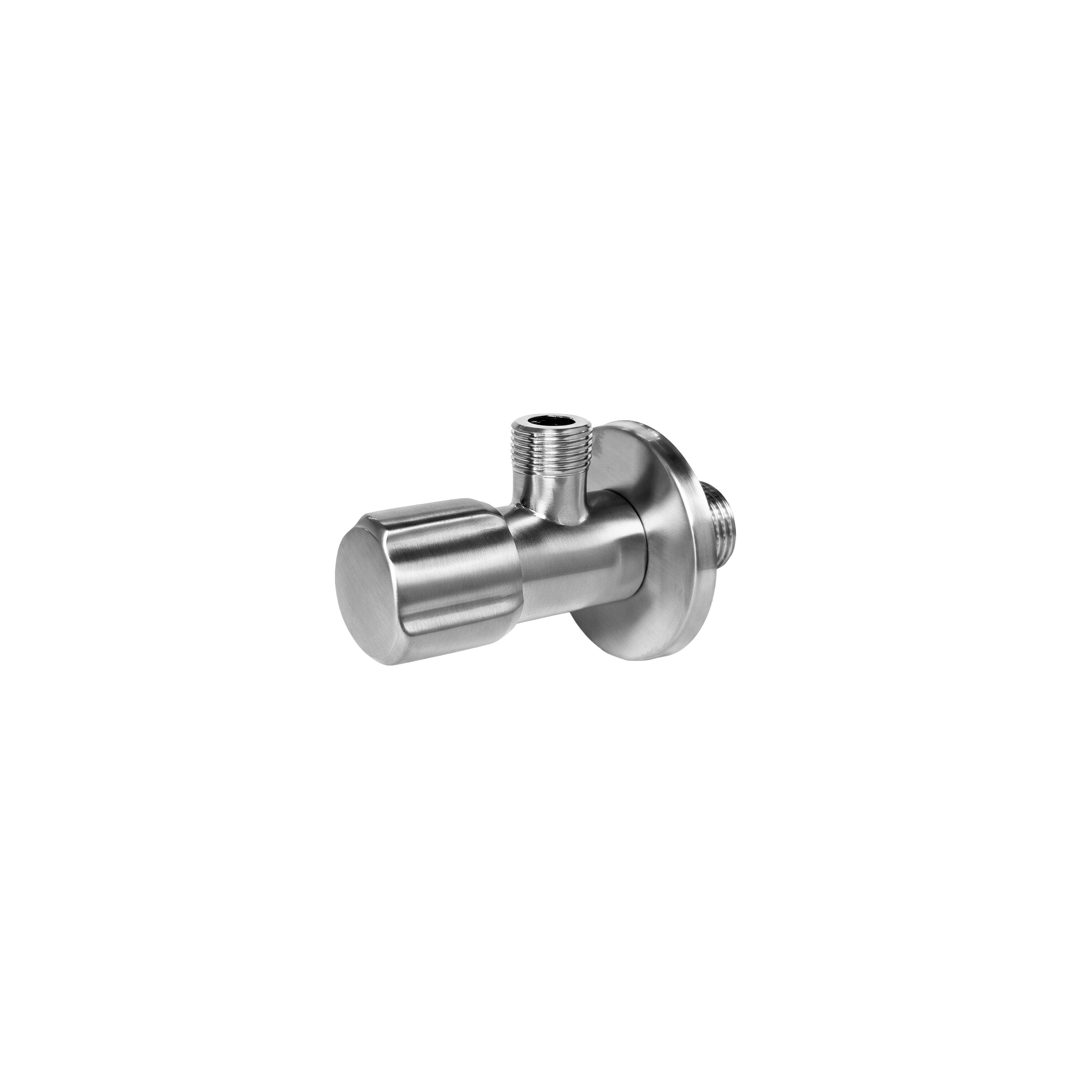 Ъглов вентил 02  1/2" x 3/8" Brush Nickel