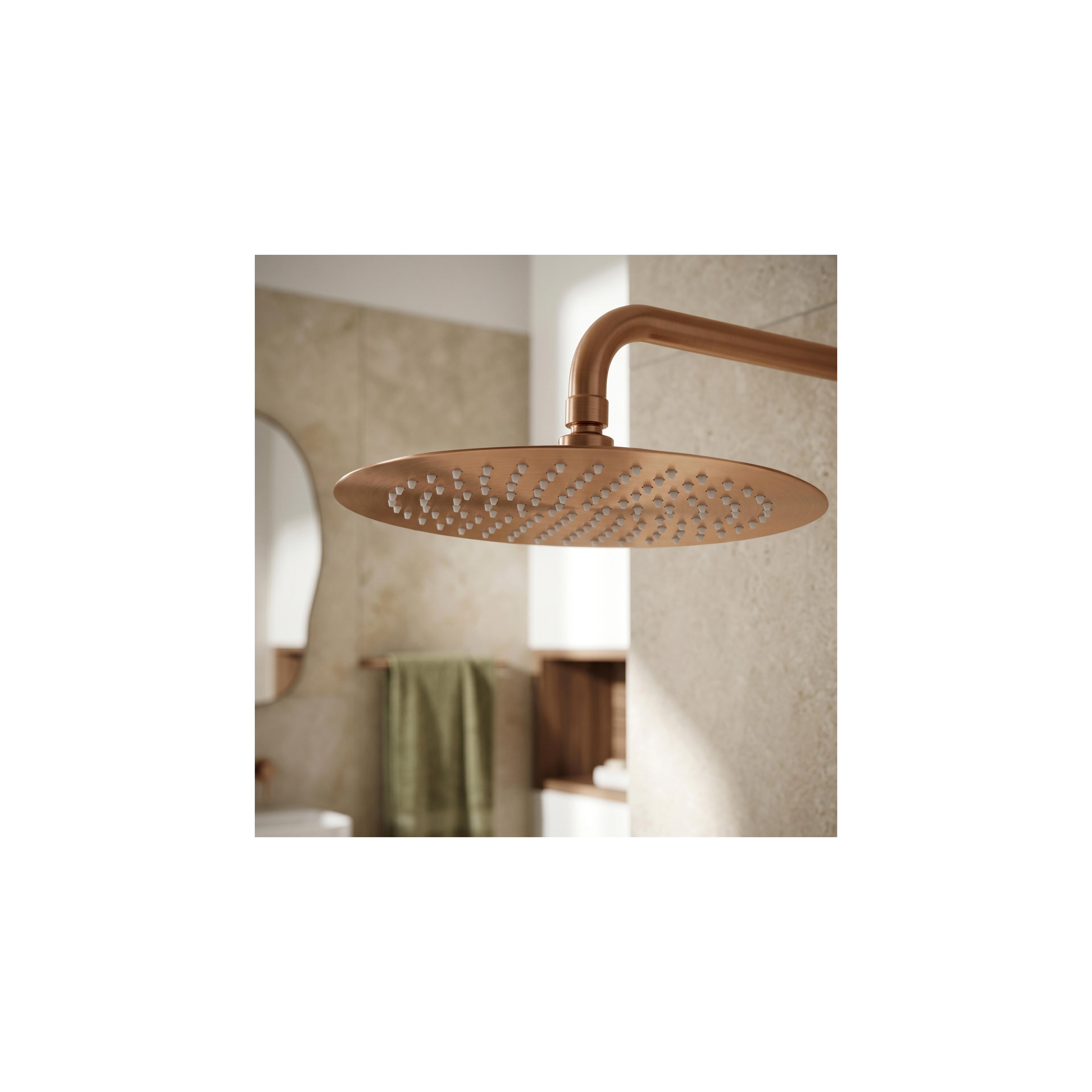 Kerek esőztető zuhanyfej REA JS-P014BRG 30cm Brush Copper