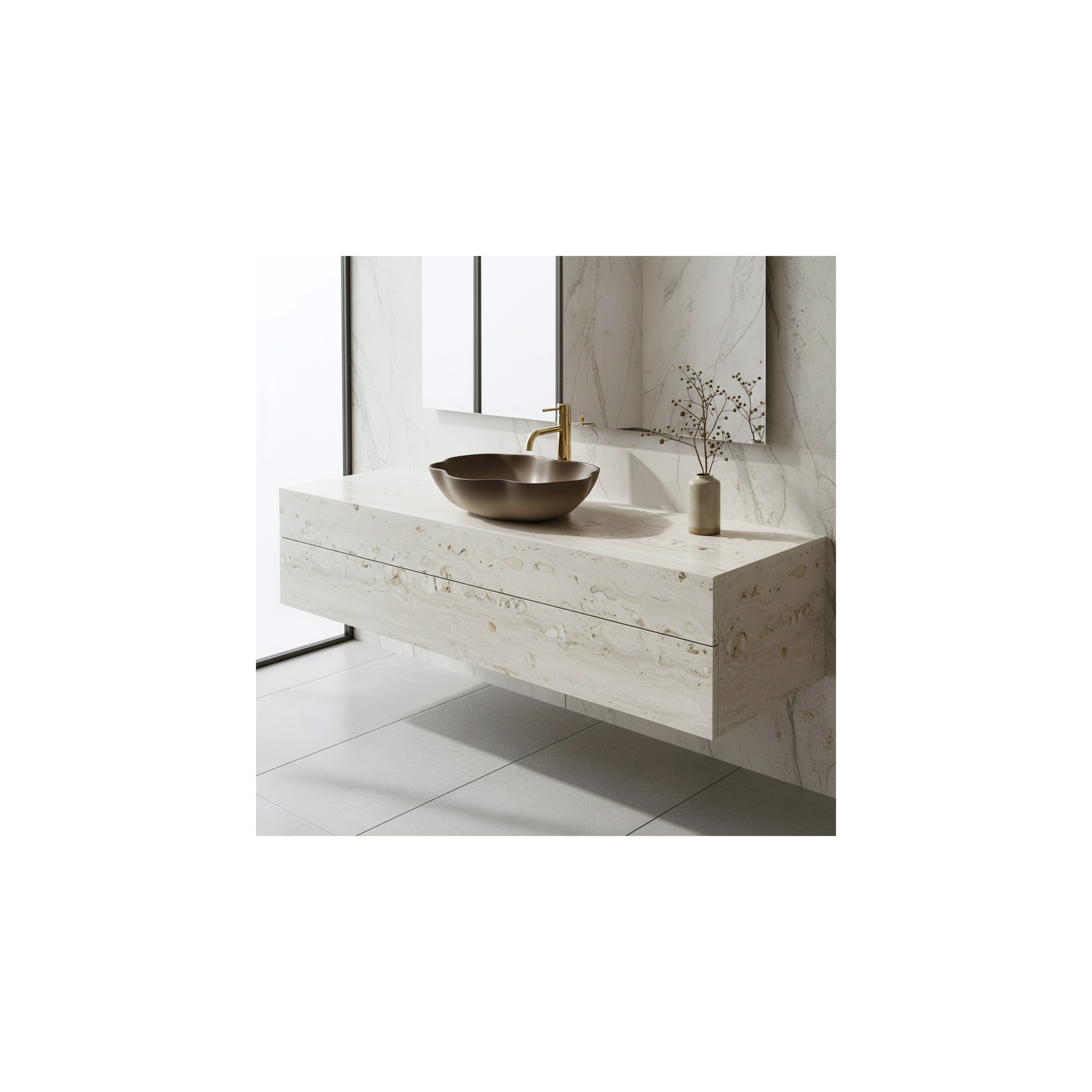 Aufsatzwaschbecken Rea Pearl Ombre