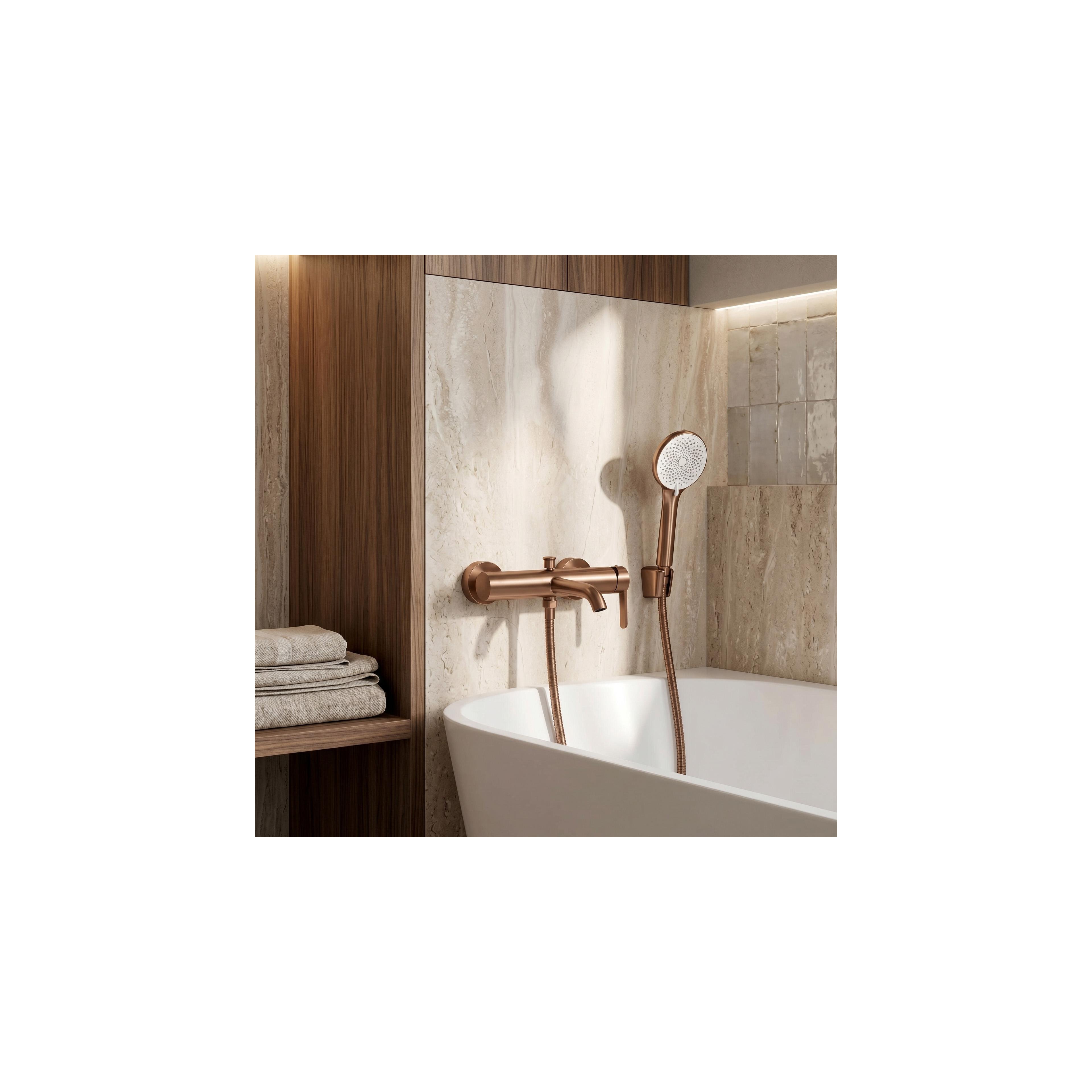 Wannenarmatur REA Ontario Side Brush Copper