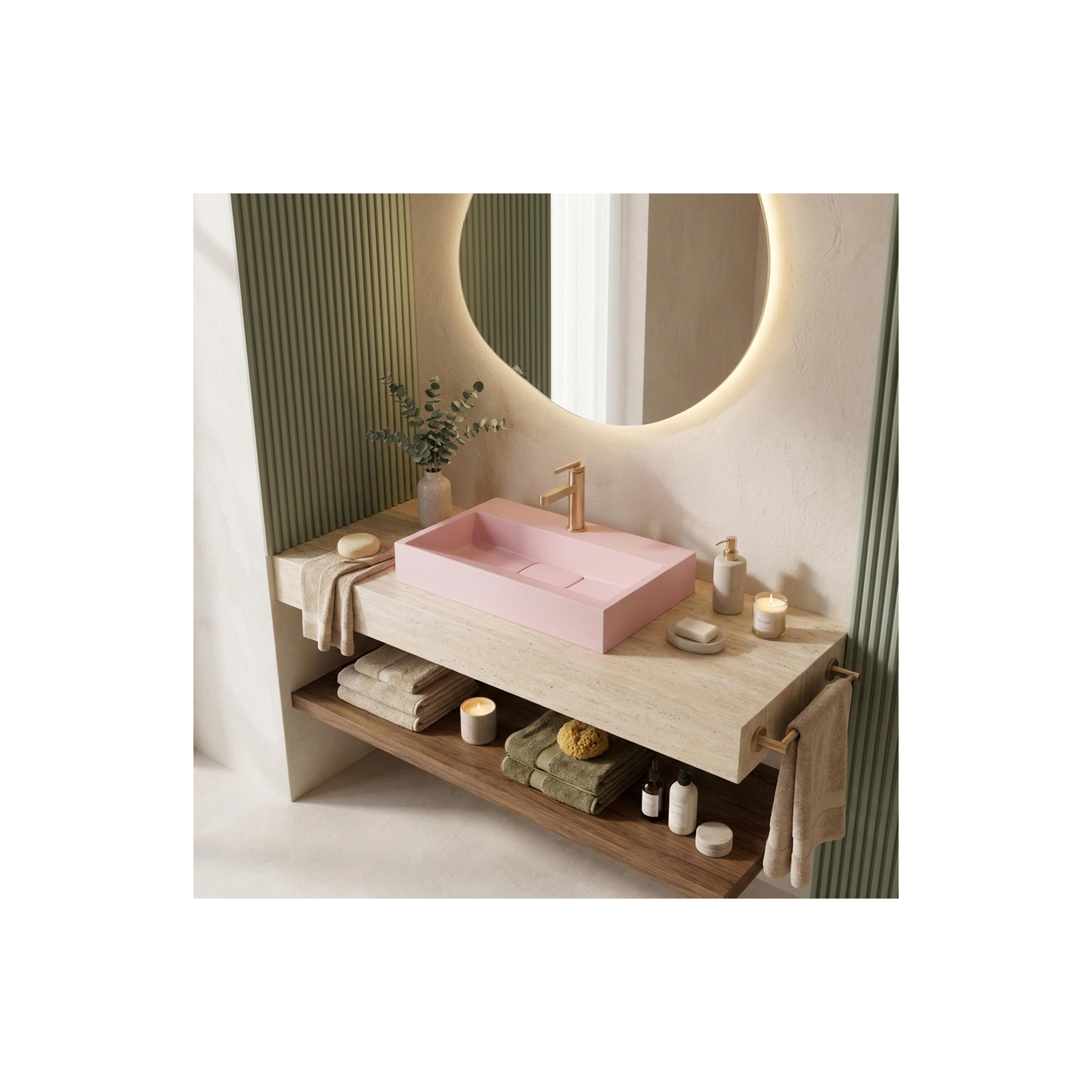 Waschbecken Konglomerat GOYA PINK 60CM