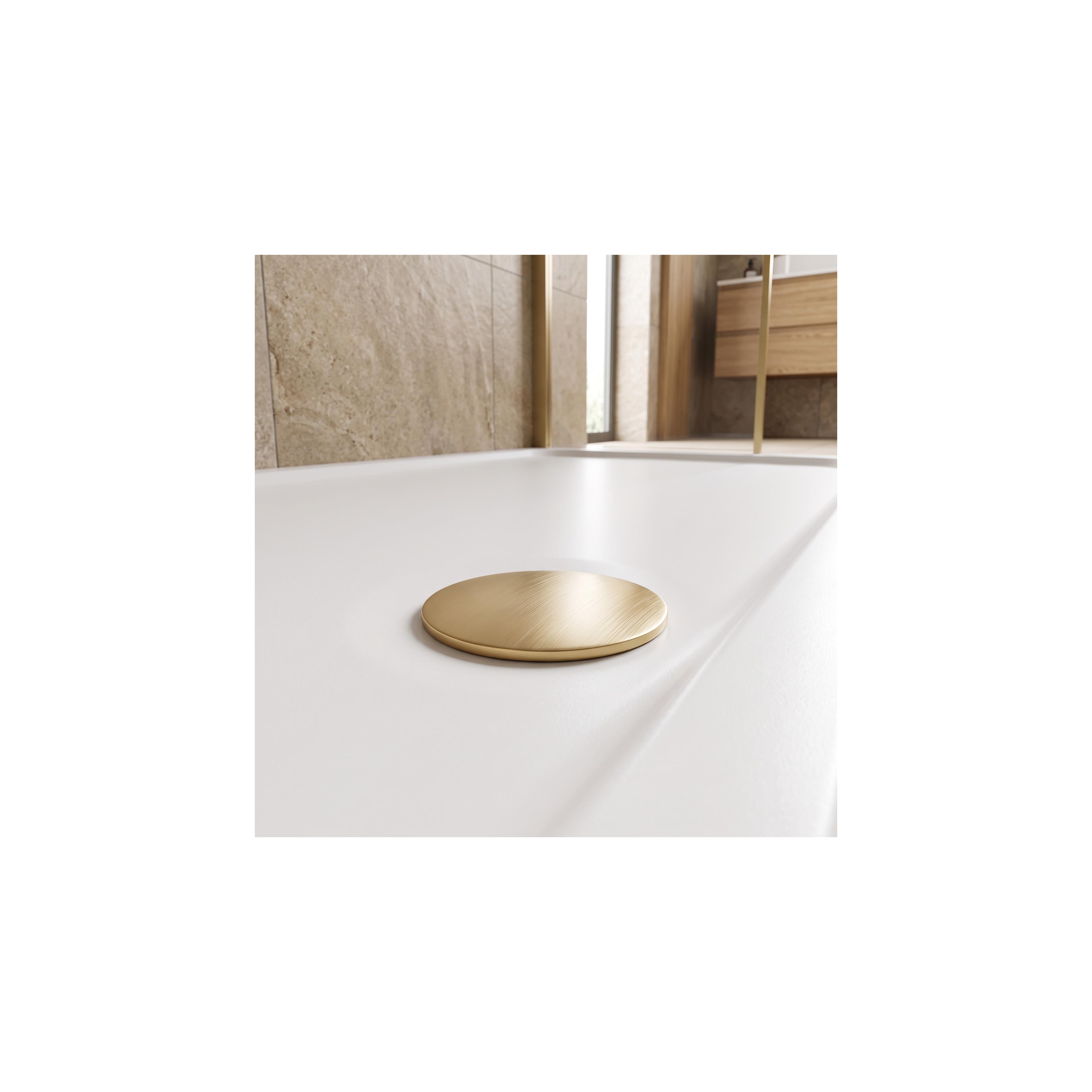 Akrylbrost dusch Rea Belmond vit 90x120 Brush Gold