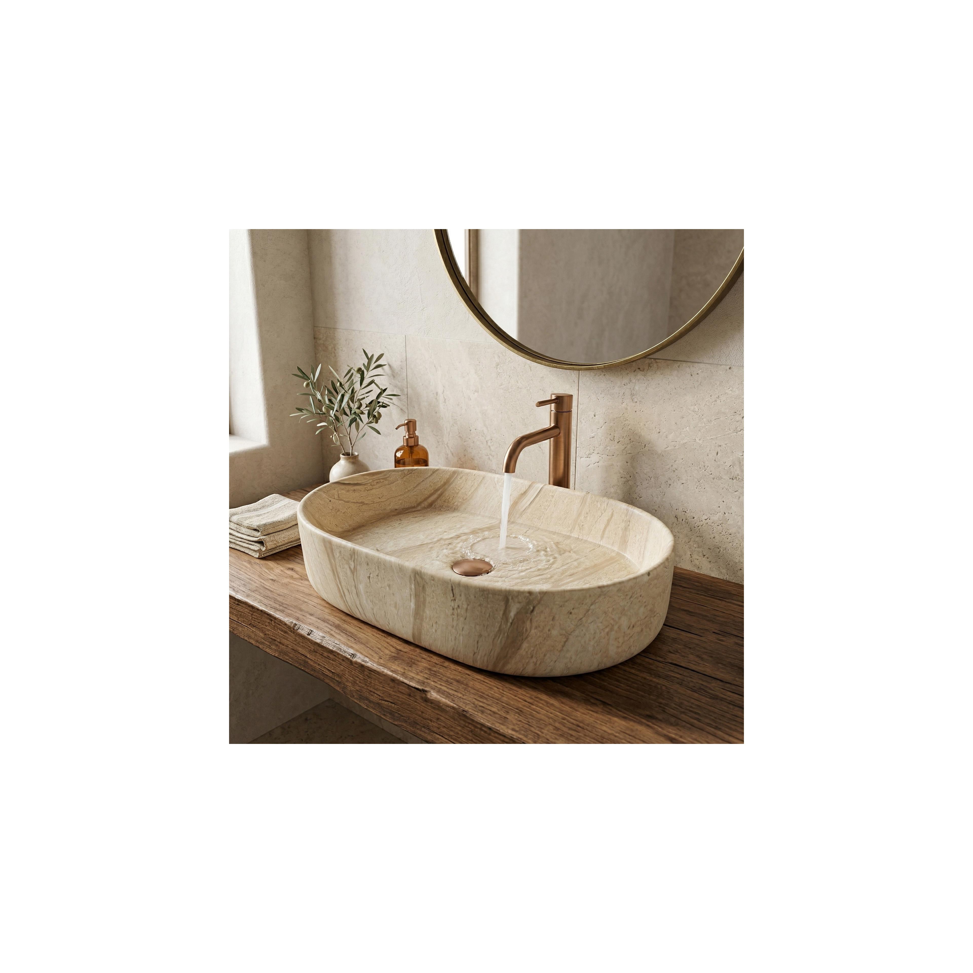 Countertop washbasin REA Nadia 60 Sahara