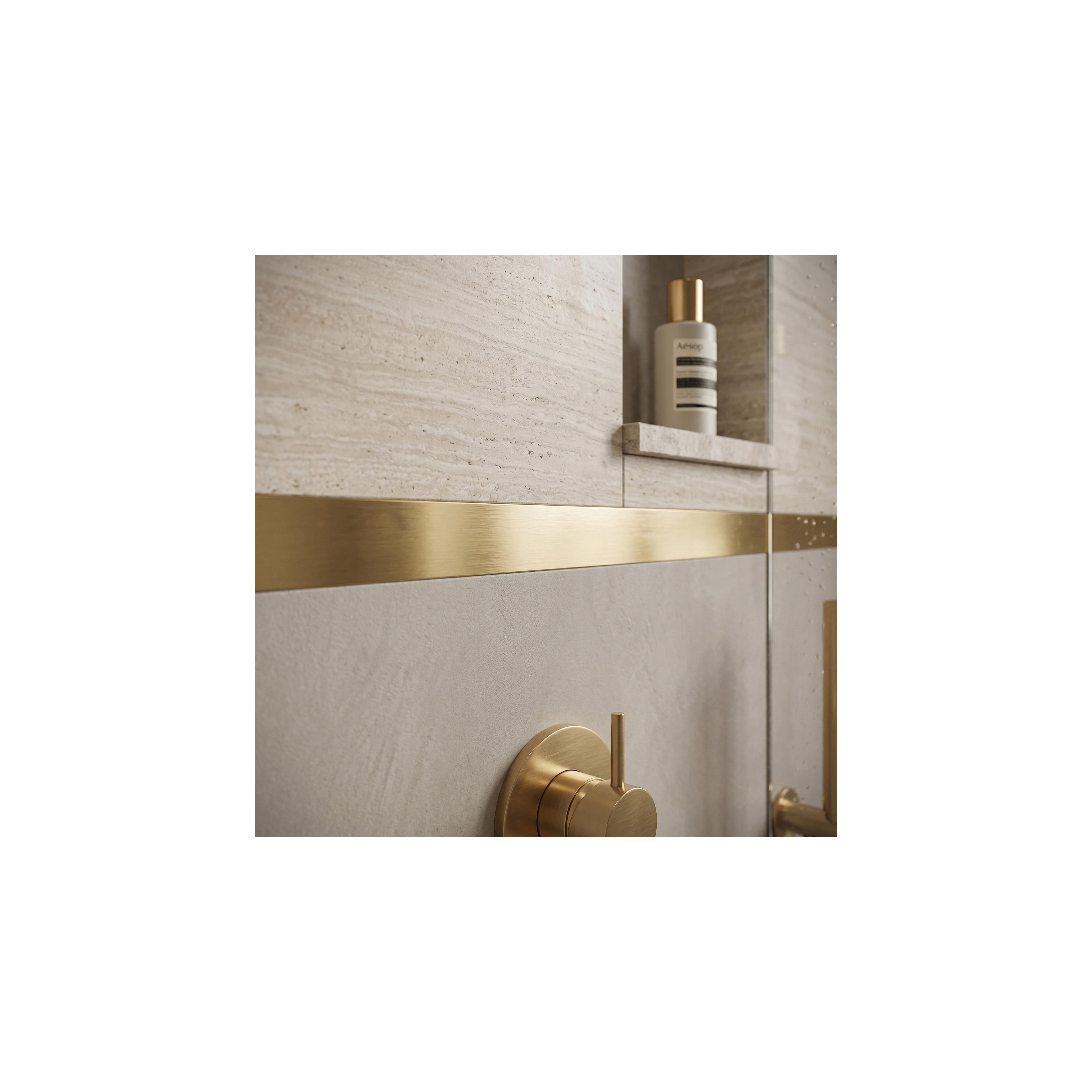 Selbstklebende Zierleiste Rea P14454CA 3,8cm Brush Gold