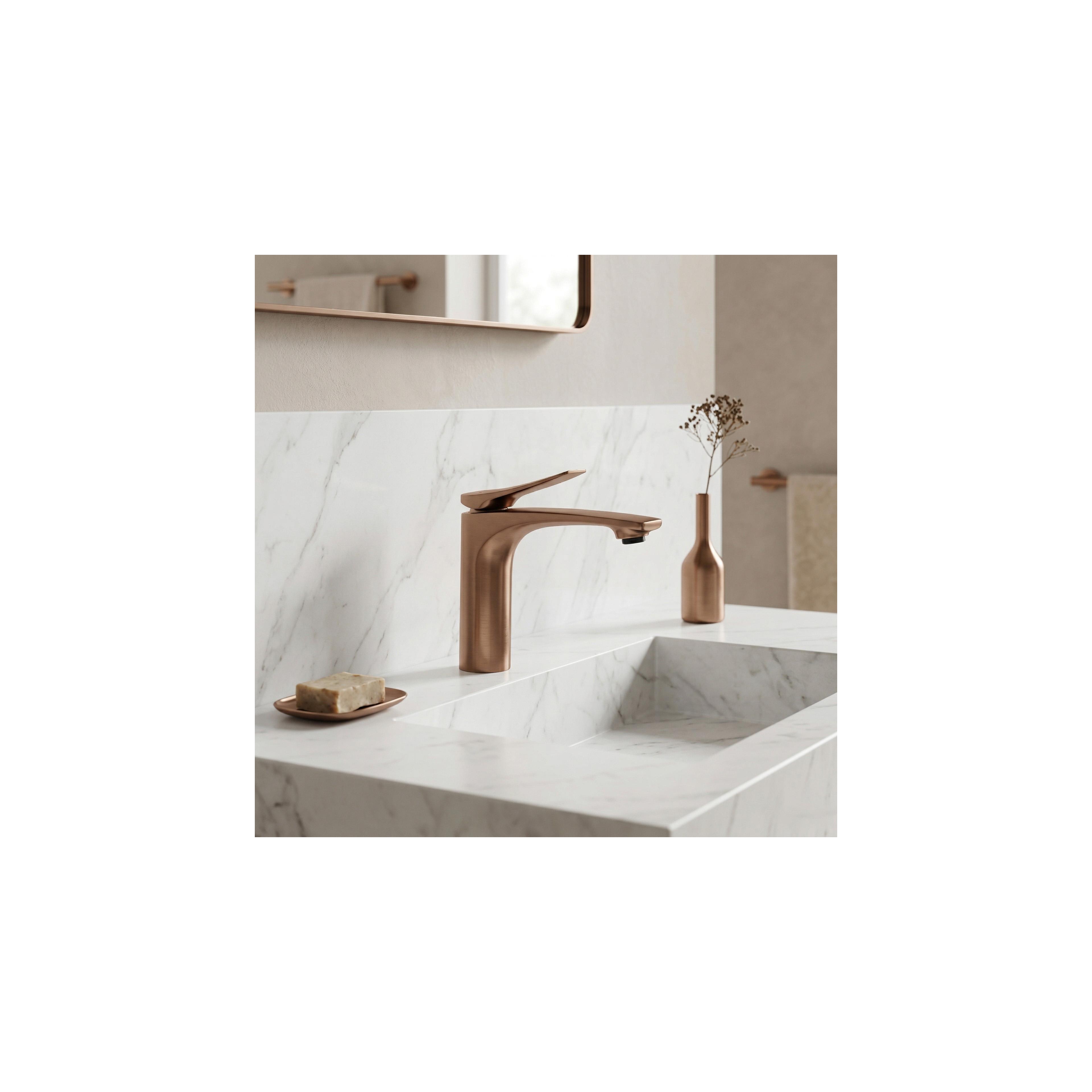 Tvättställsblandare PREMIUM REA Vision Copper Brush Low