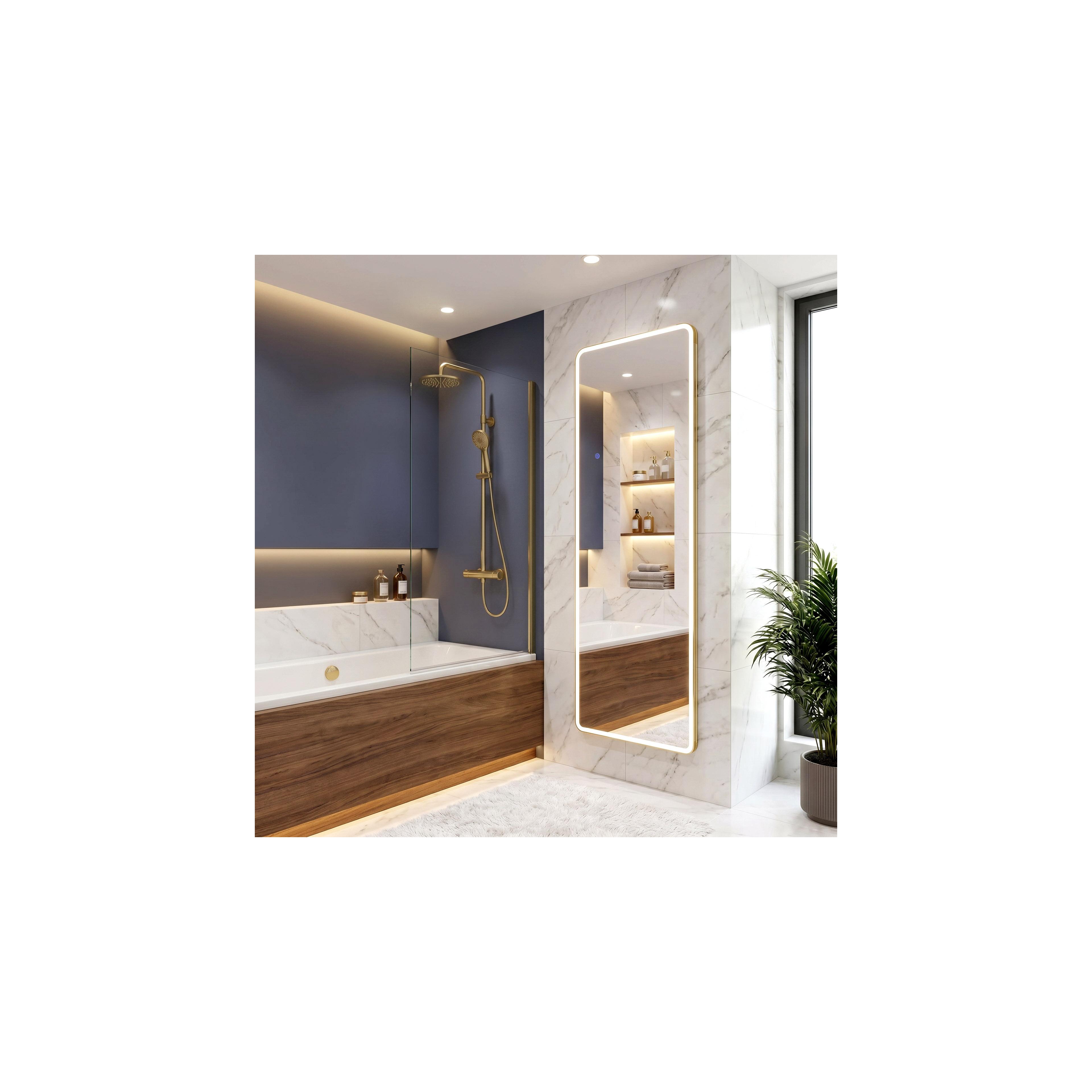 Veidrodis LED Classico 60x170cm Brush Gold
