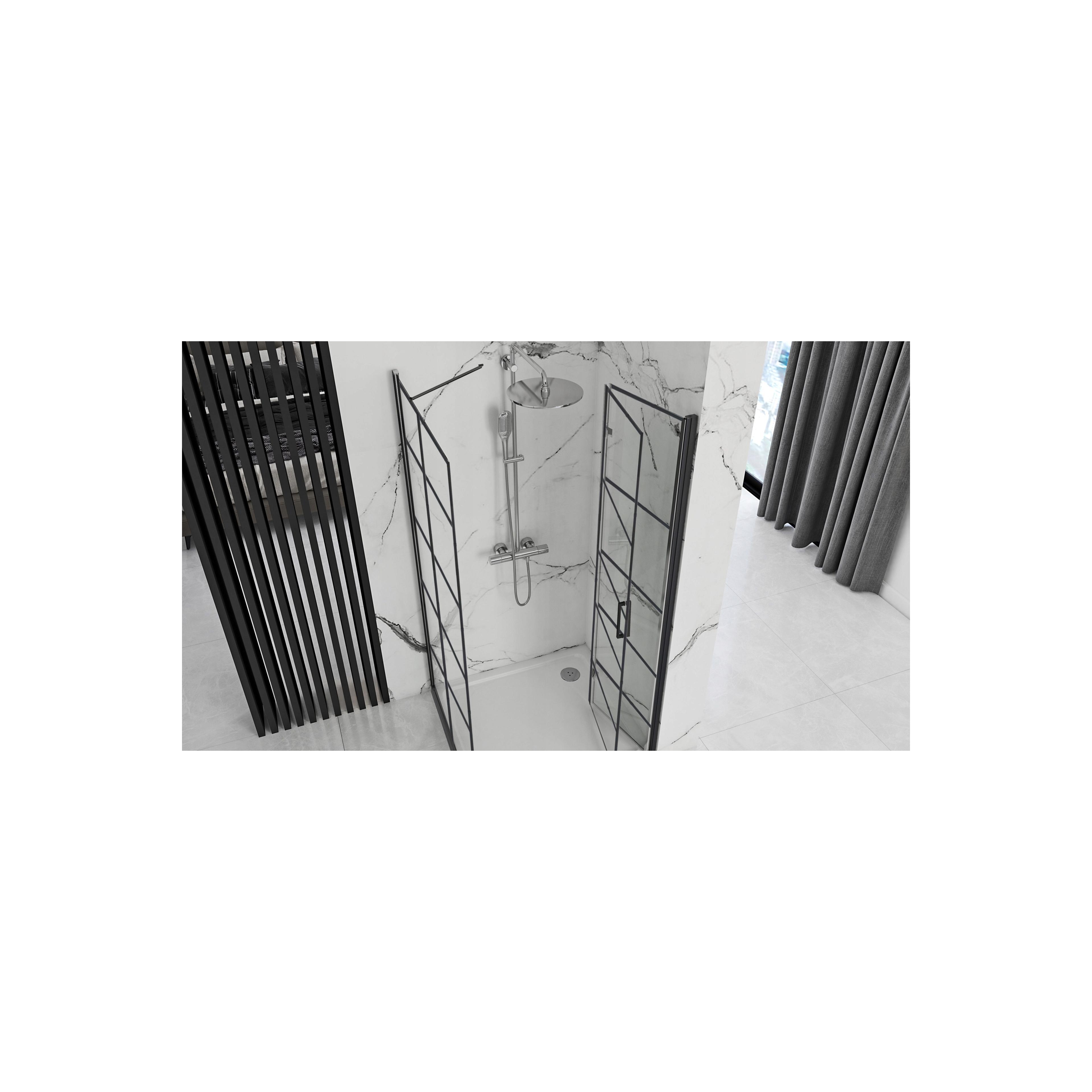 Duschkabine Rea Molier Black 110x80