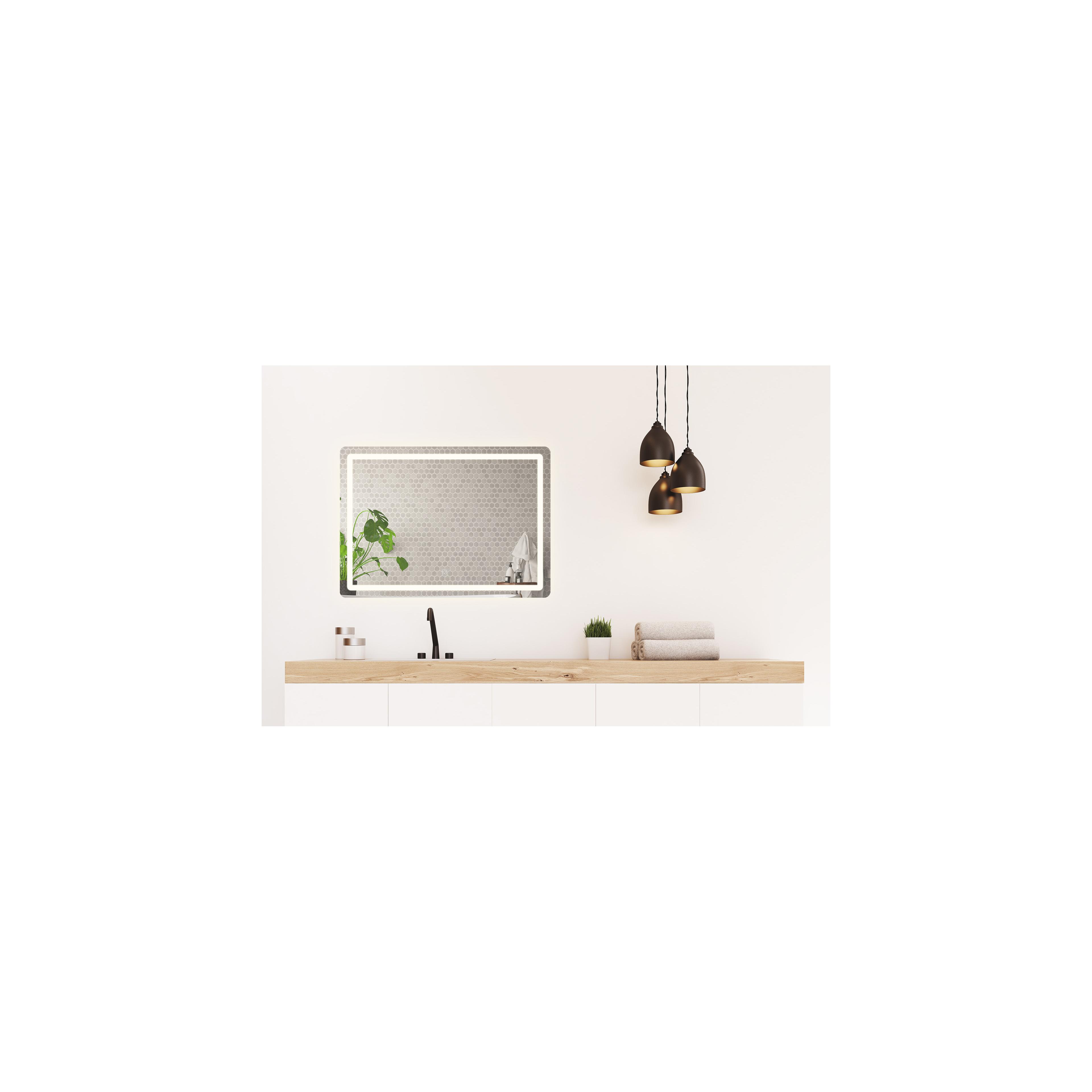Spiegel LED 80x60cm P10407