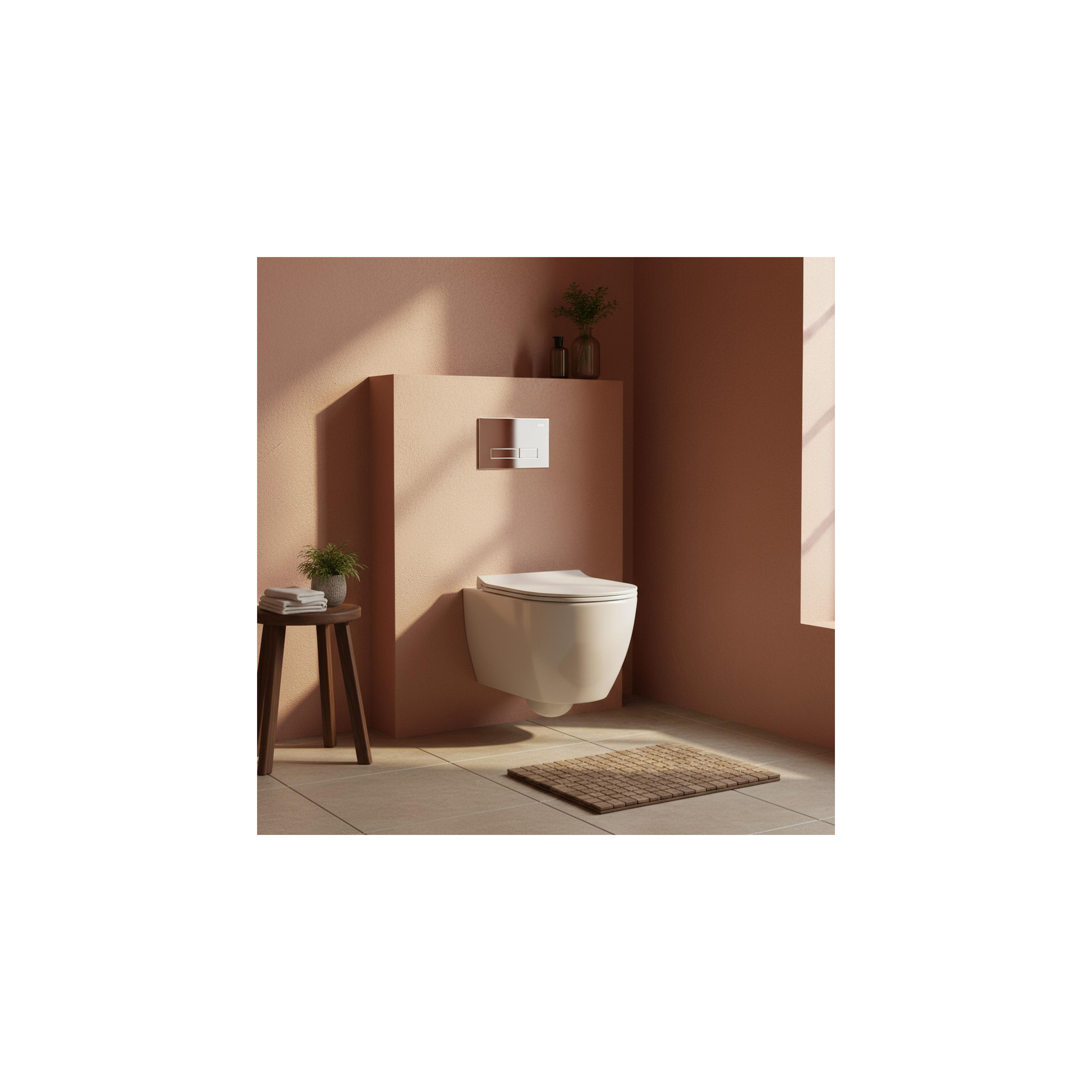Montagerahmen Unterputz-Set Slim 024N für WC-Becken mit HD Chrom-Taste