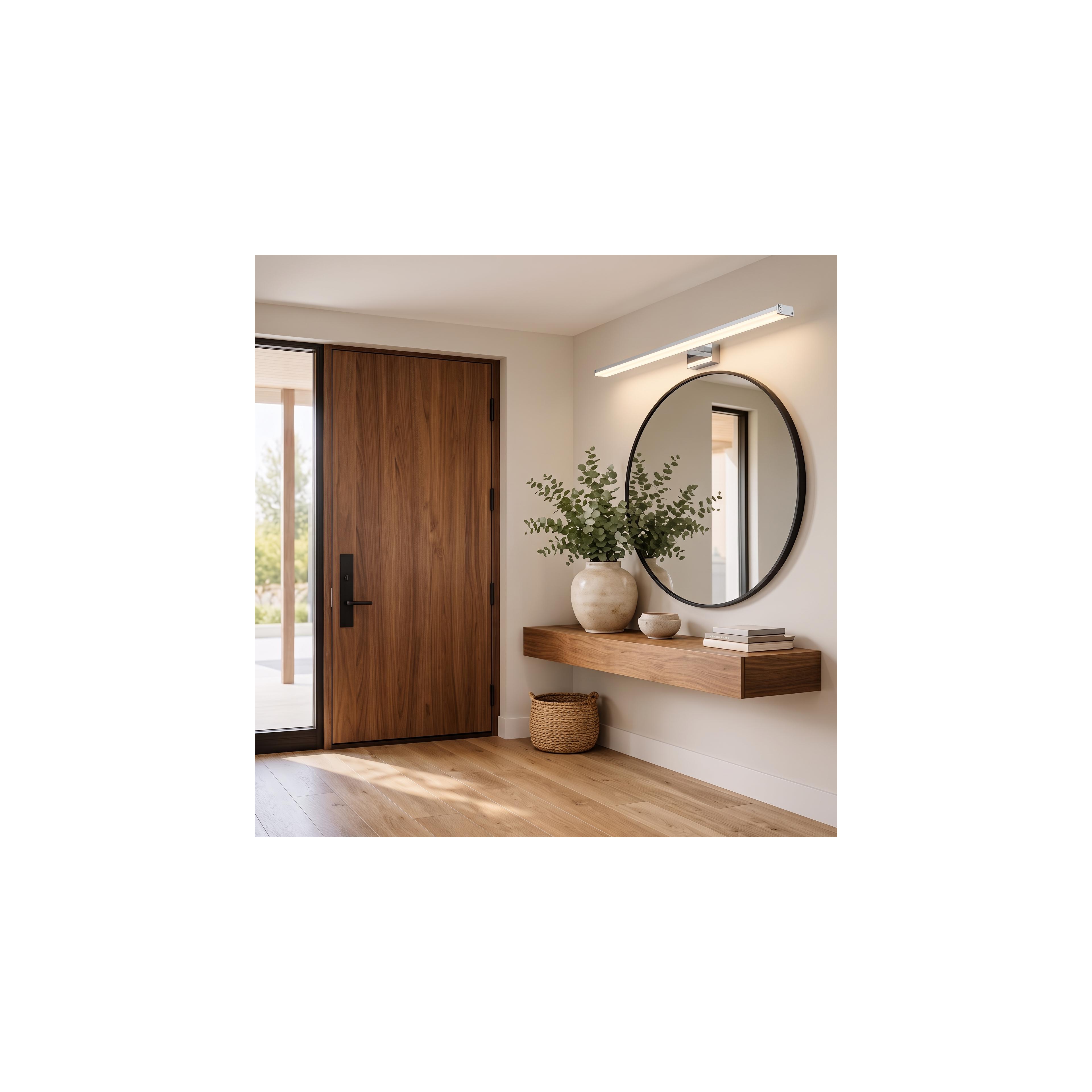 LED KÚPEĽŇOVÁ SVIETIDLO NAD zrkadlom 12W 58CM APP369-1W CHROM