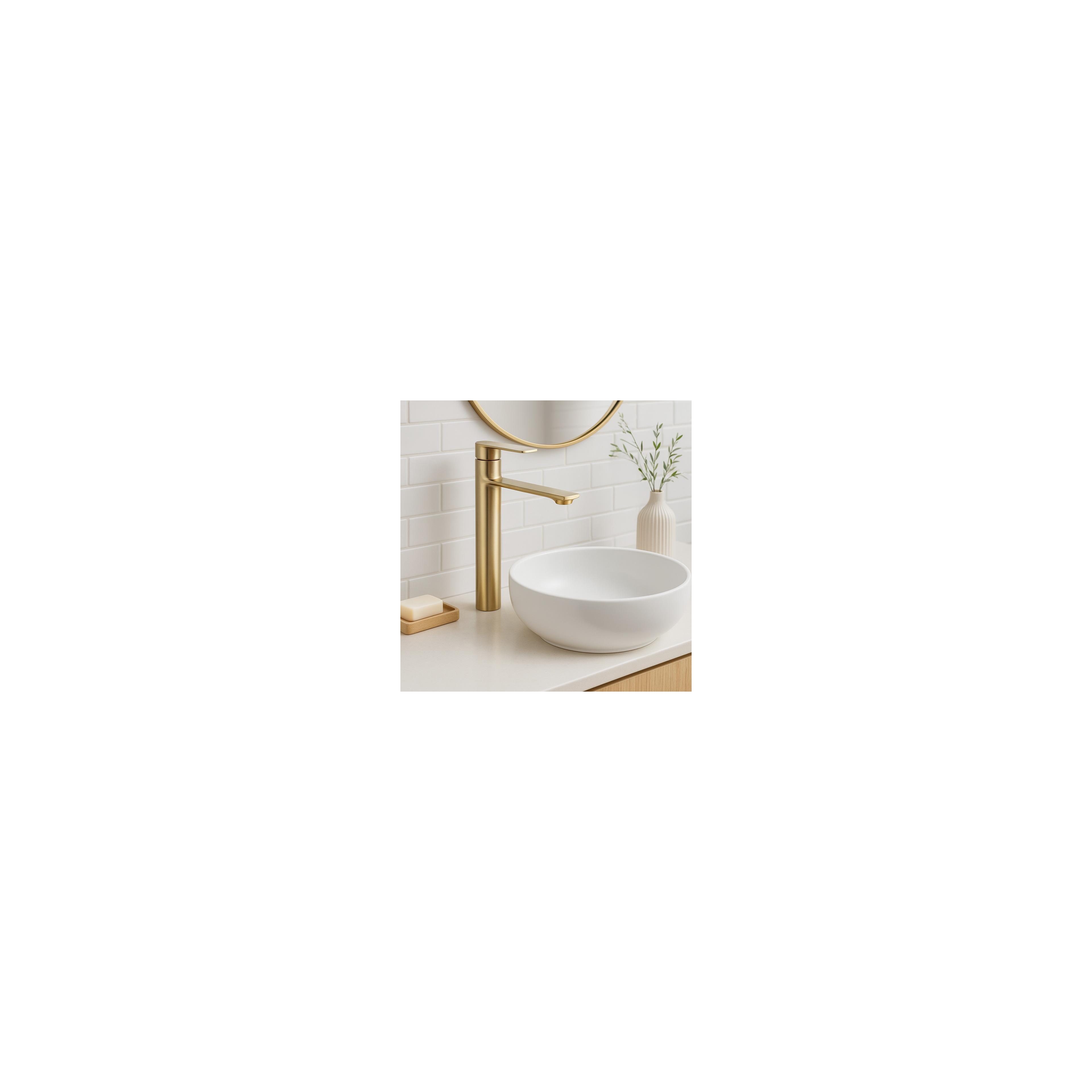 Waschbeckenarmatur REA Storm GOLD BRUSH High
