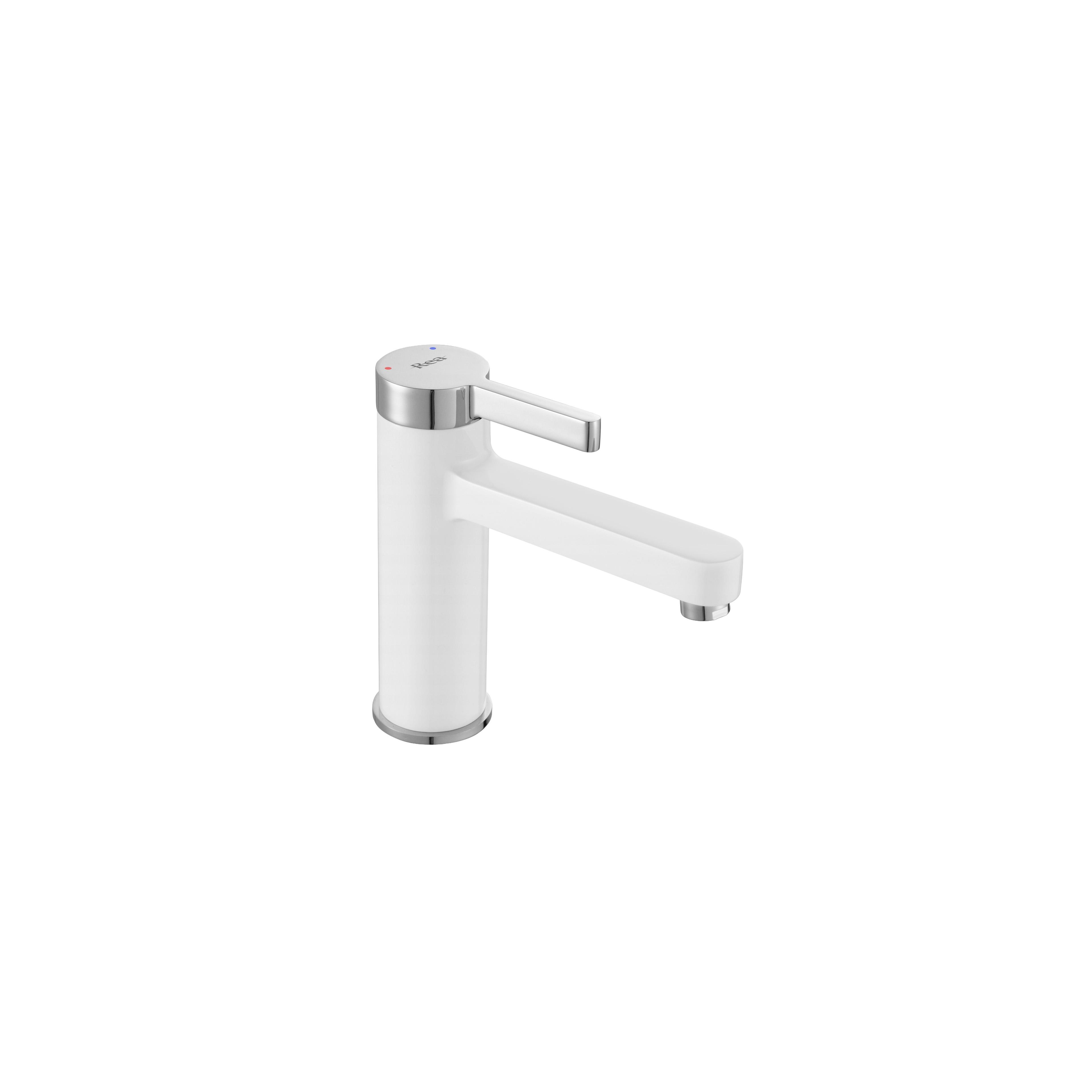 Waschbeckenarmatur REA Polo White Chrom Low