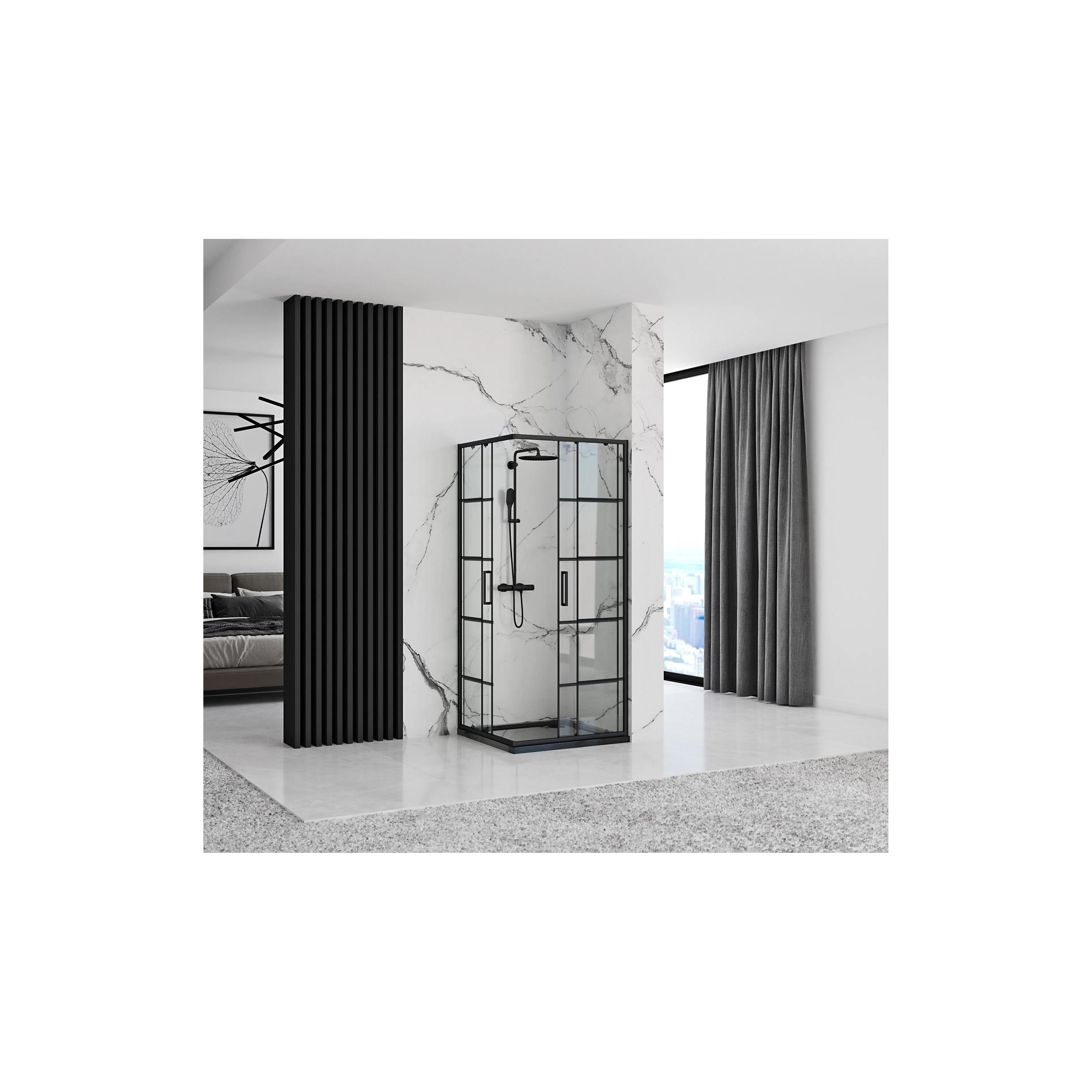 Rea Concept Black 90x90 douchewand