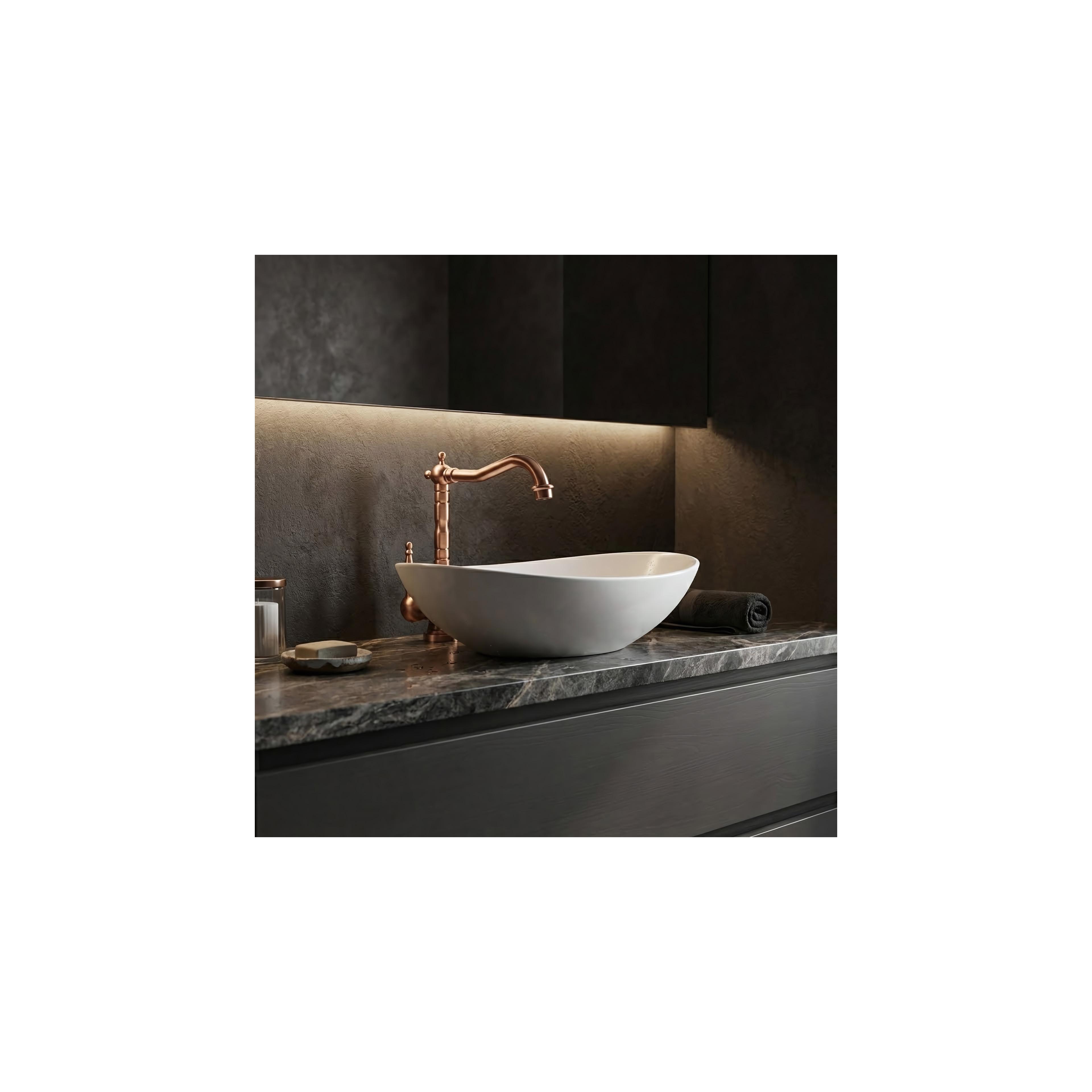 Waschbeckenarmatur Rea Bona Brush Copper High