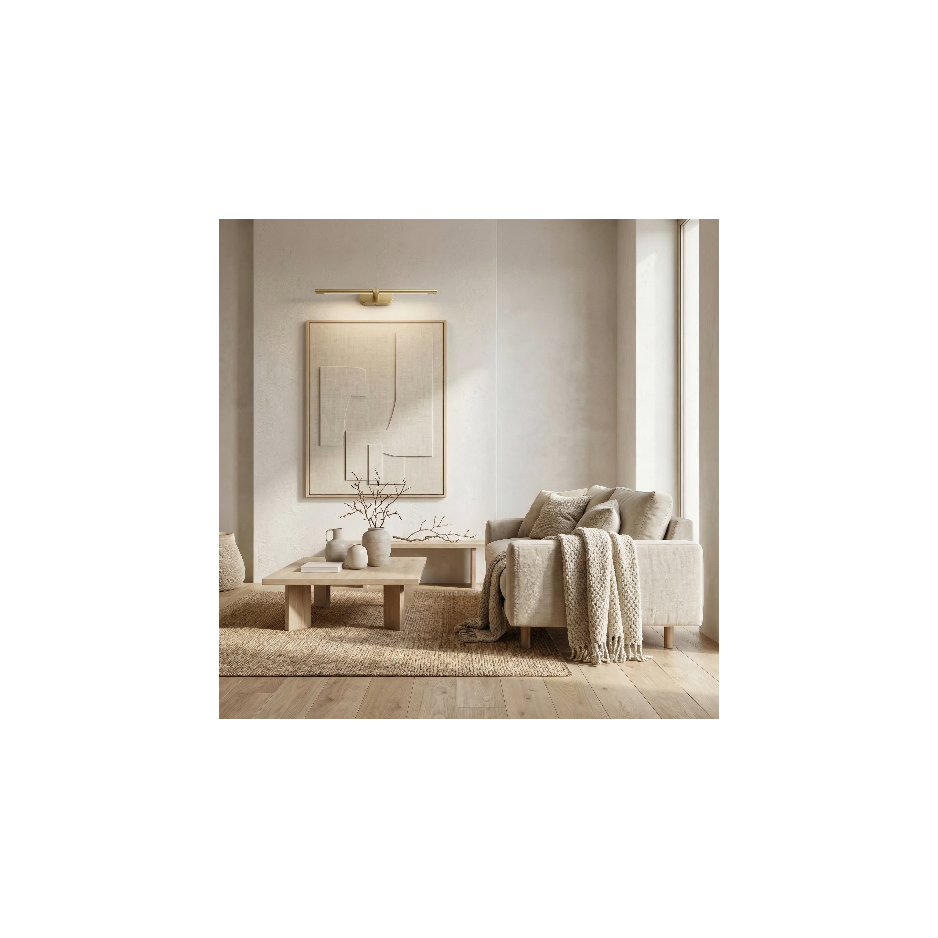 Επιτοίχο φωτιστικό μπάνιου LED APP1892-1W 40 cm BRUSH GOLD