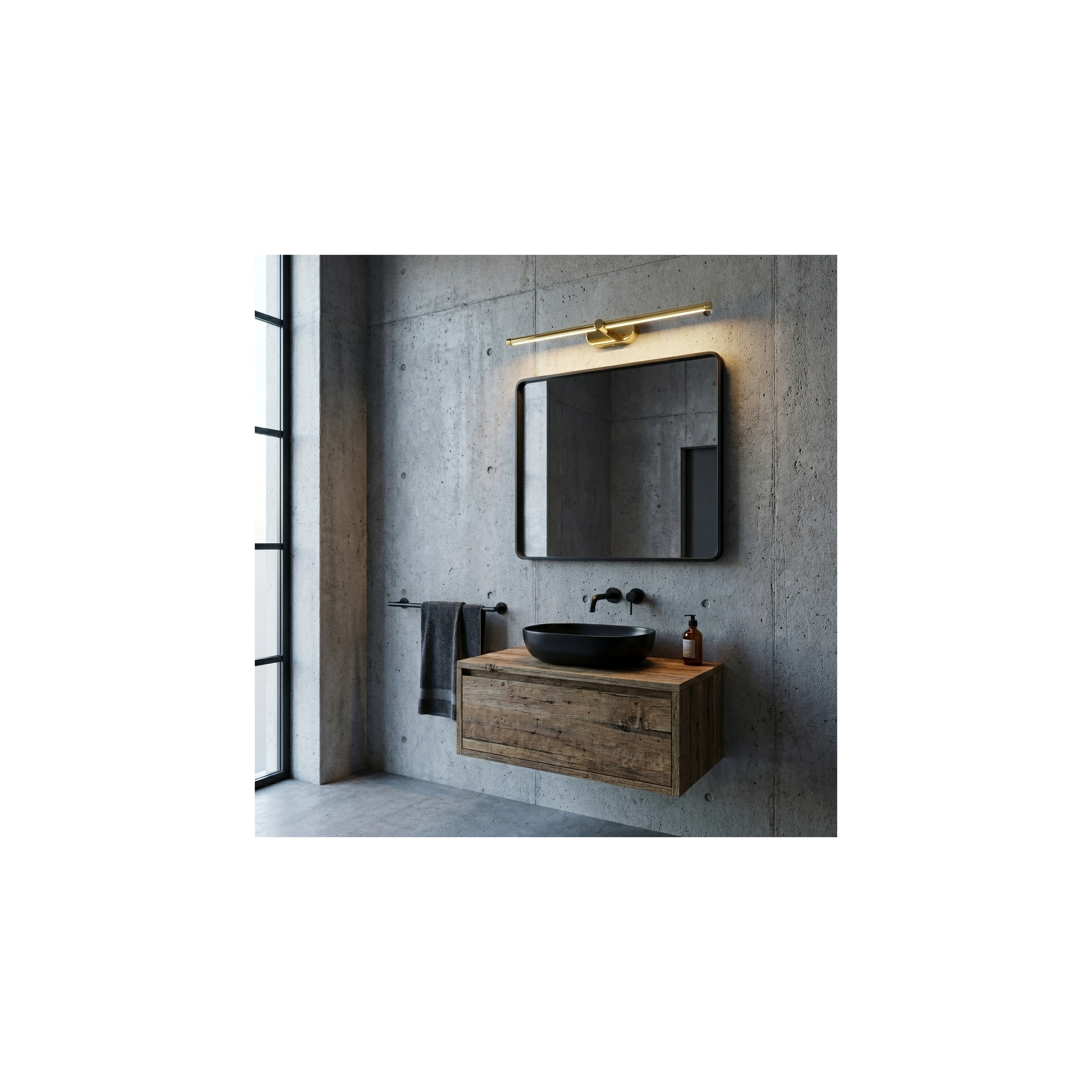 Bad LED-Wandleuchte APP1890-1W 60 cm GOLD