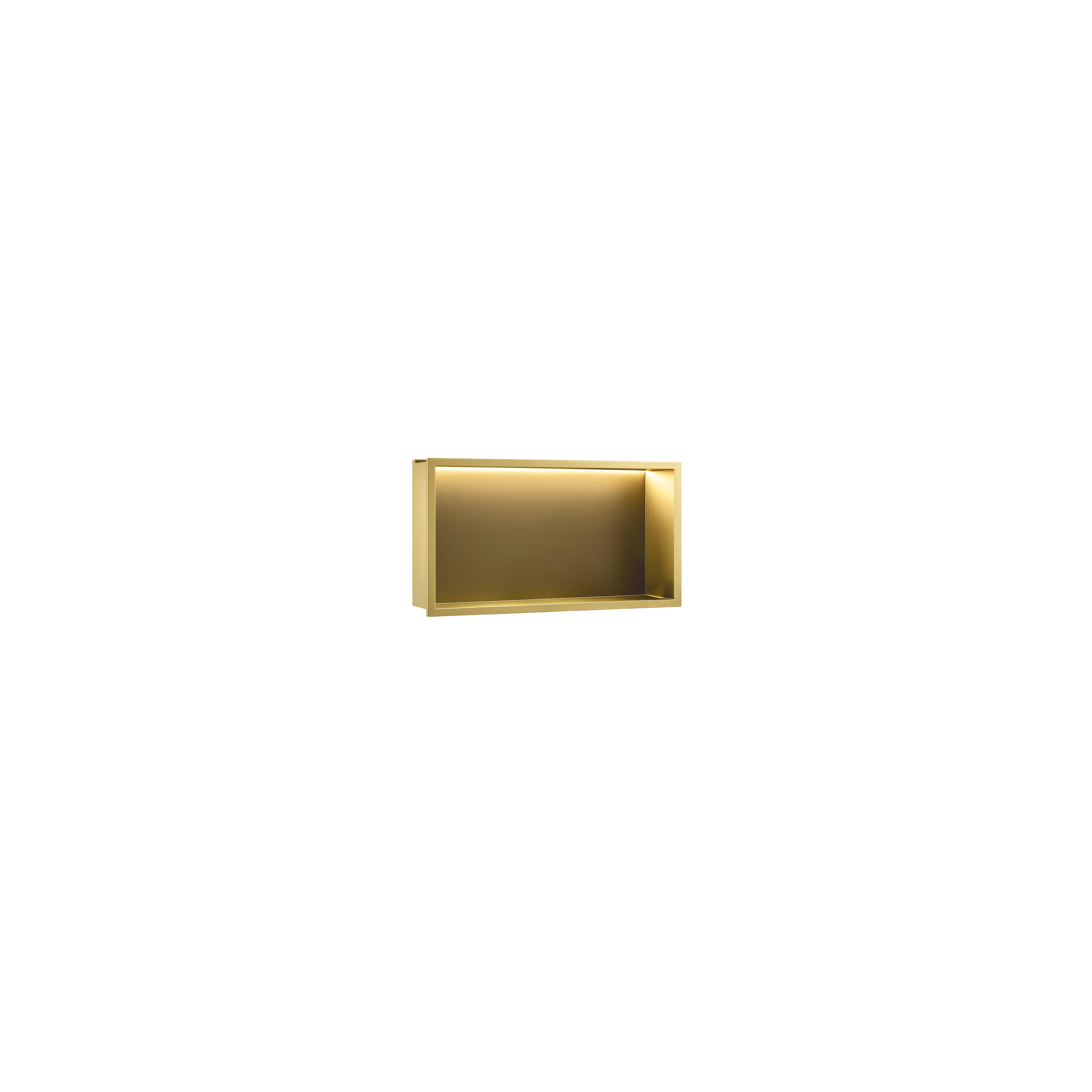 NISCHHYLLA FÖR BADRUM LED 30x60 borstad guld