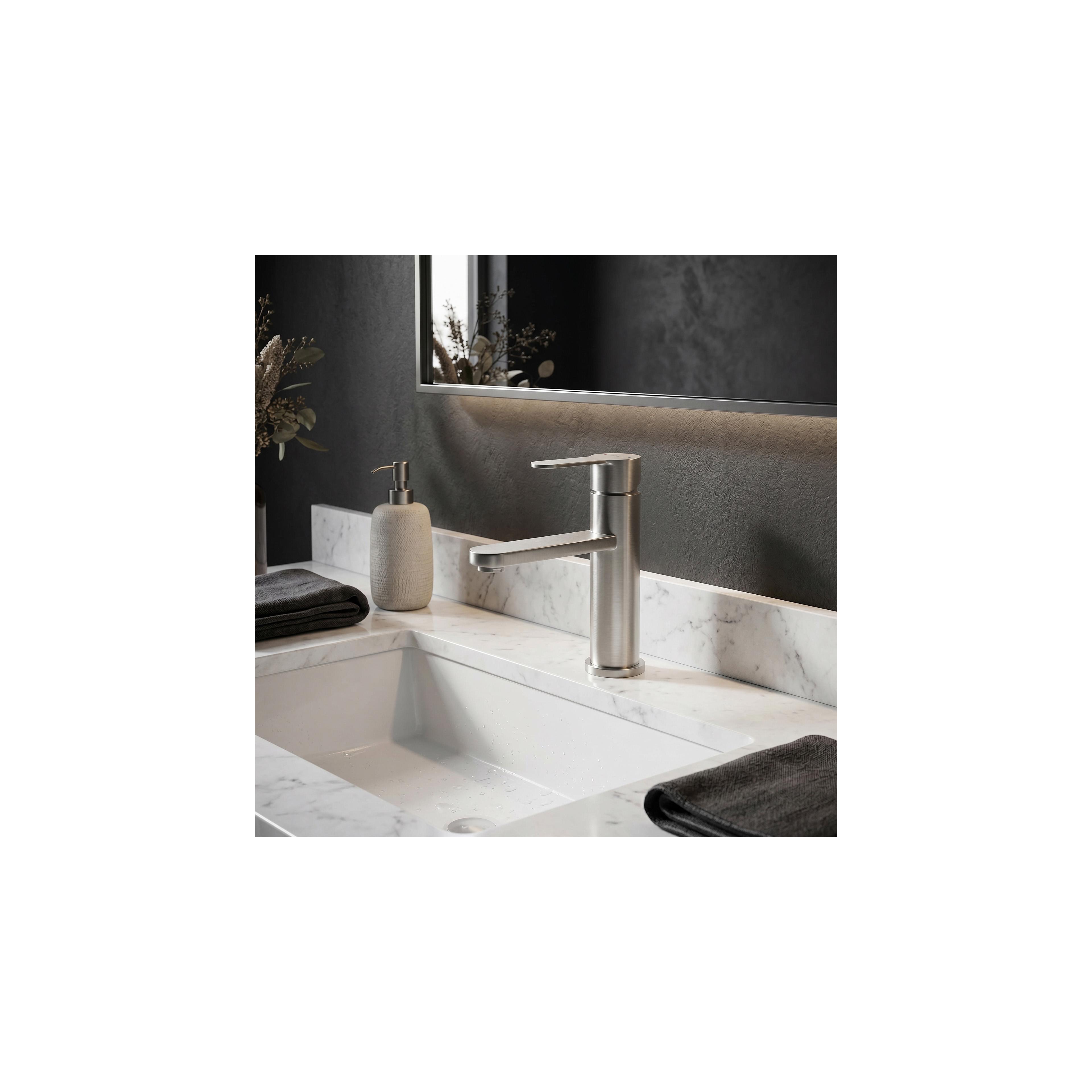 Waschbeckenarmatur Rea Arcos Brush Nickel