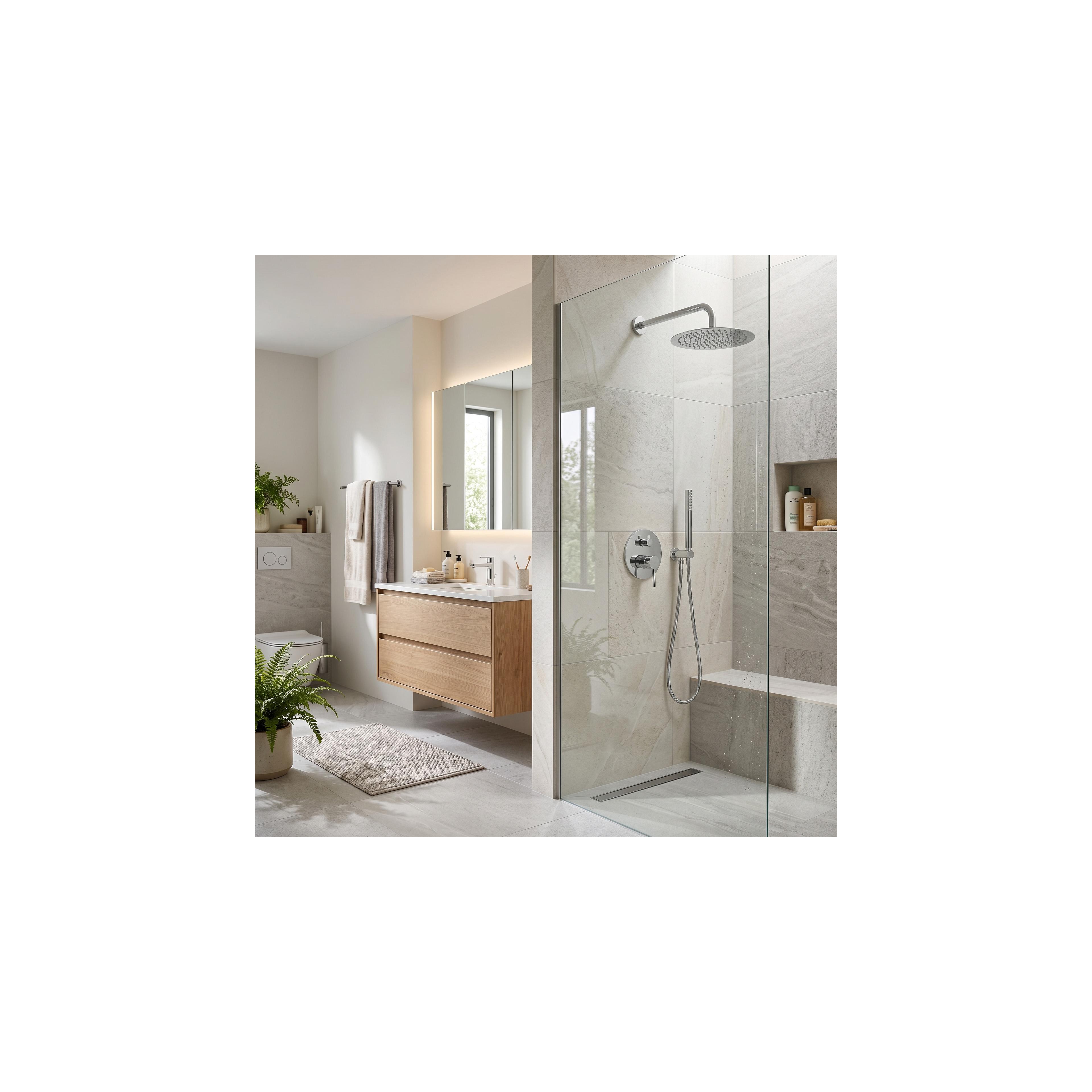 Inbouw regendoucheset Rea Lungo Chrom  + BOX