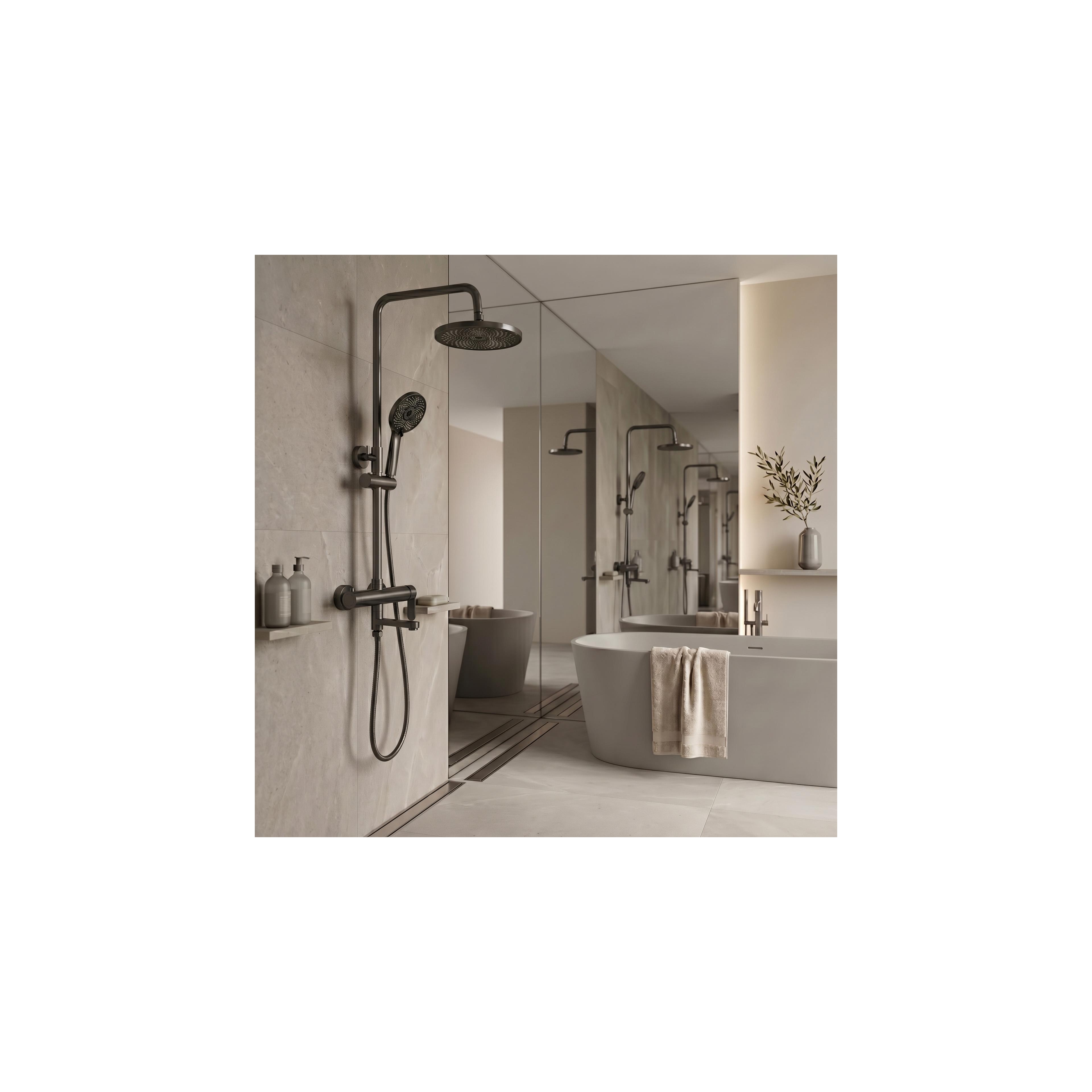 Thermostat Duschset Lungo Diamond Gold