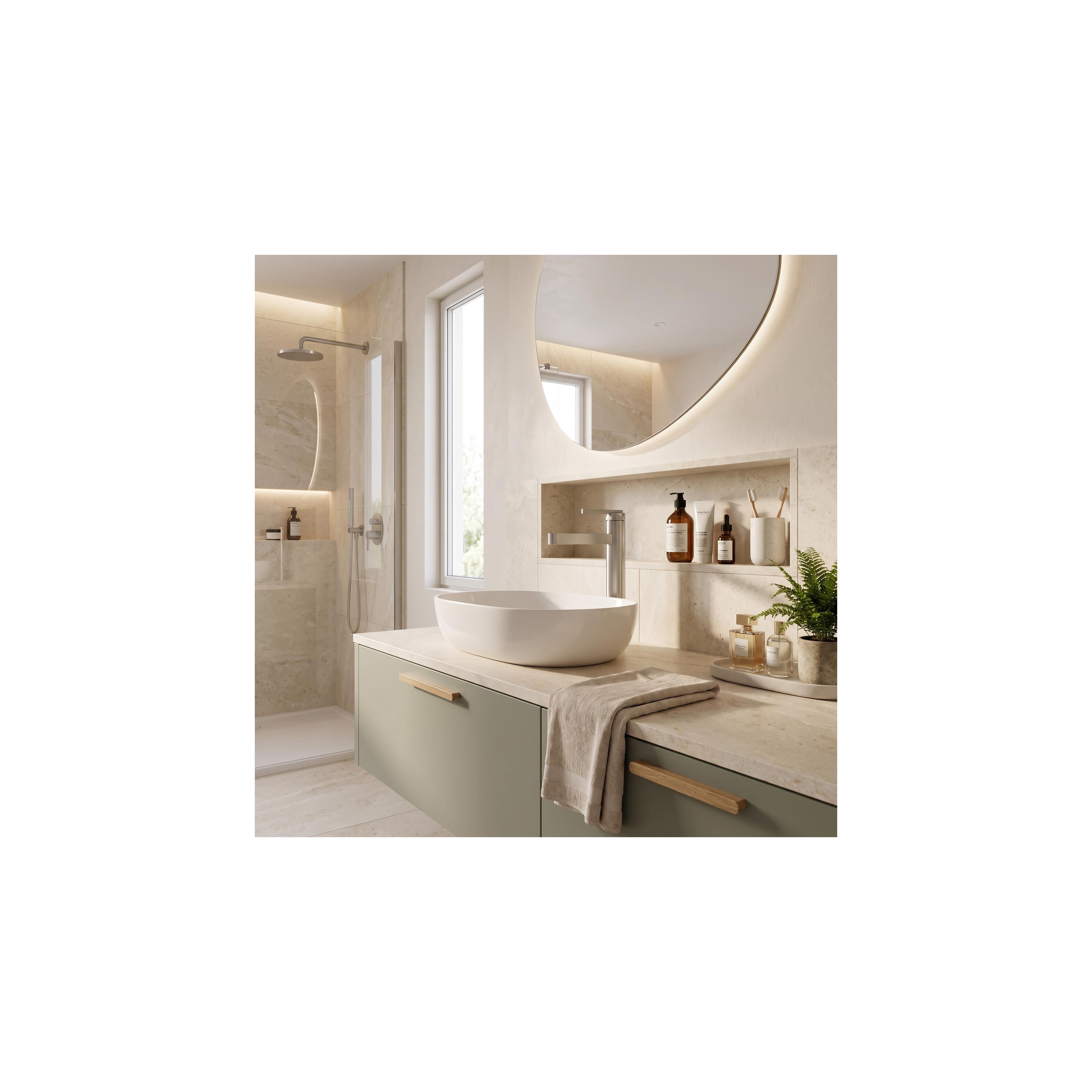 Bathroom faucet Rea Grace Brush Nickel High