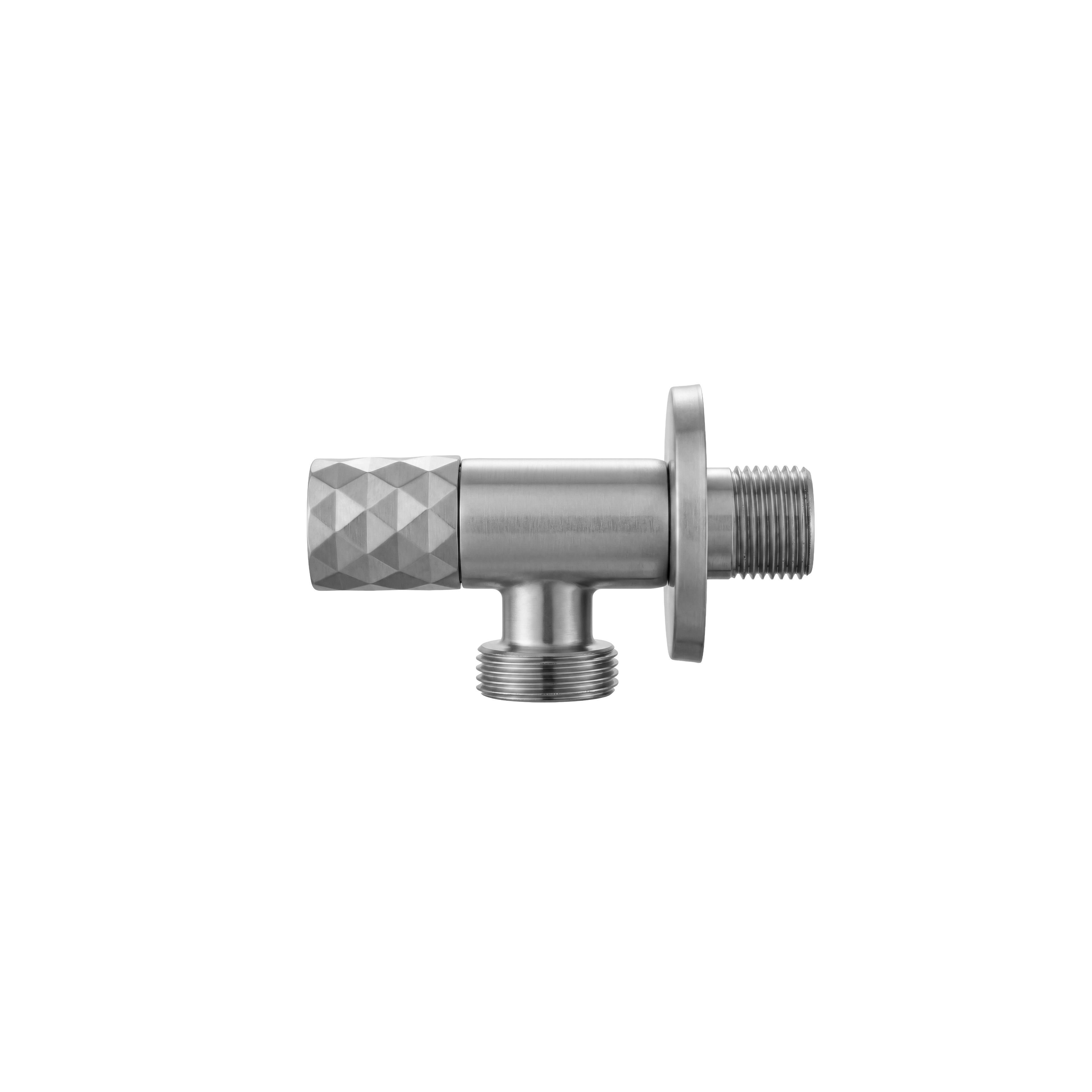 Zawór kątowy Diamond 03 1/2" x 3/4" Nikiel Szczotkowany