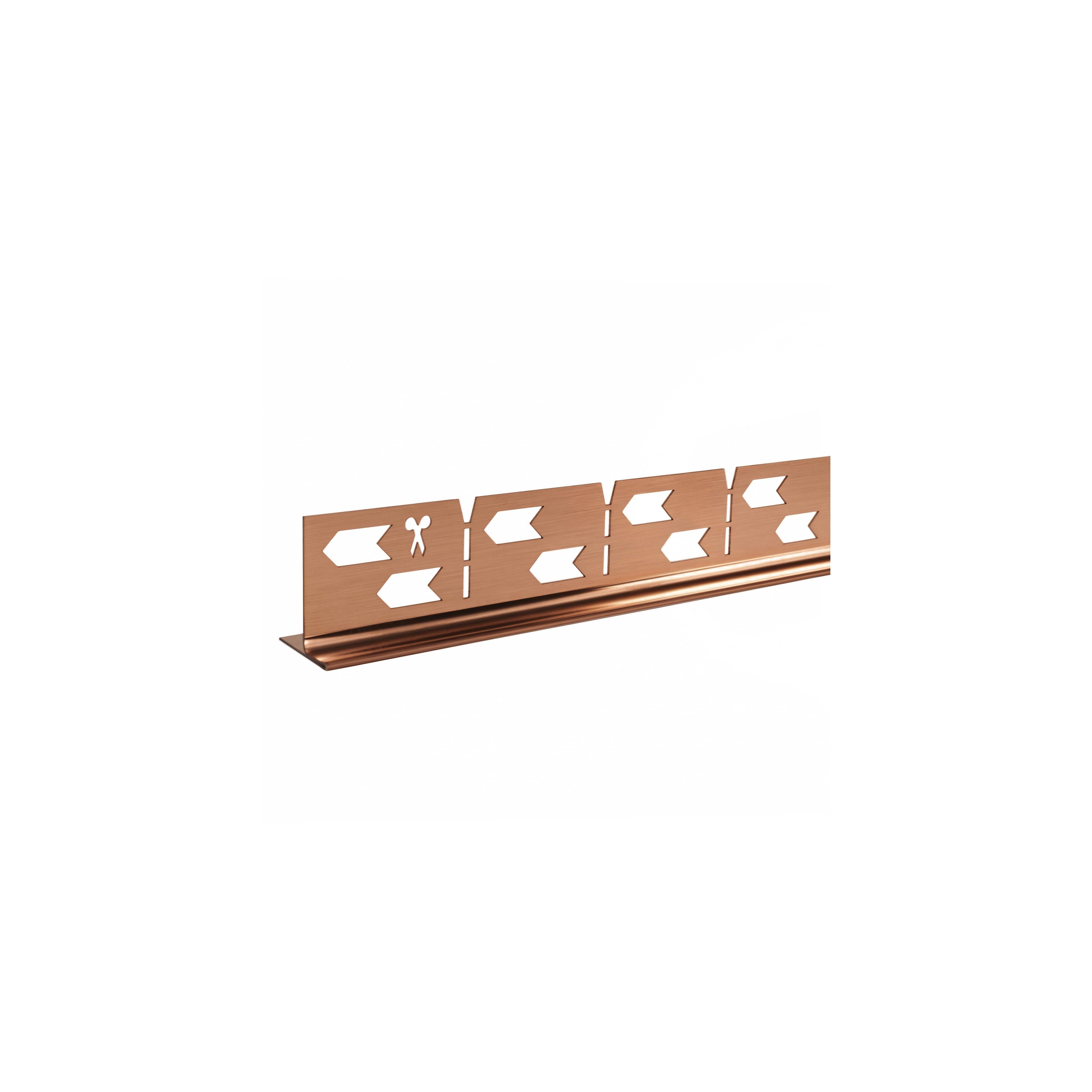 Shower tray skirting panel 100cm Brush Copper