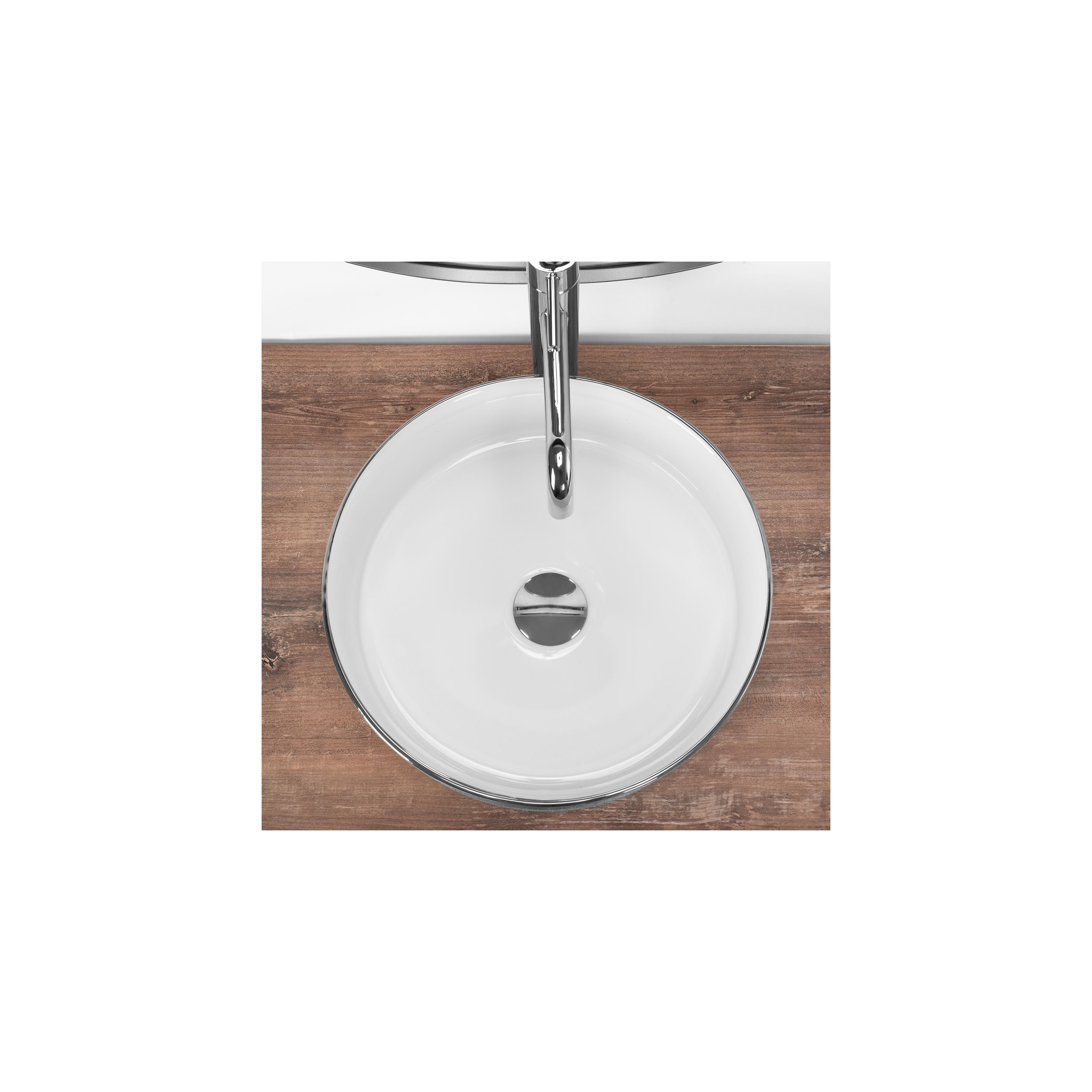 Aufsatzwaschbecken Rea Sami Brush Silver
