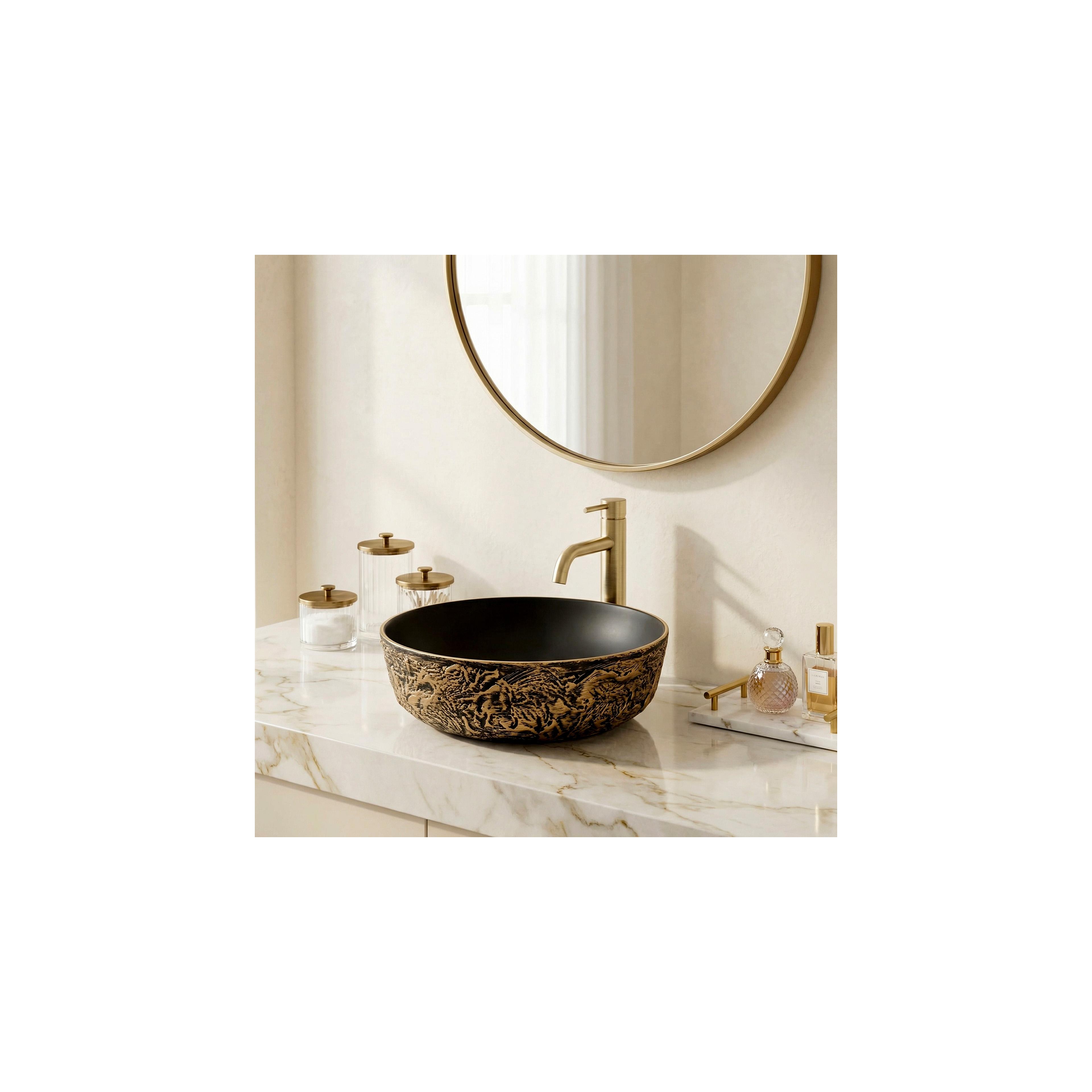 Aufsatzwaschbecken Rea Babilon Gold