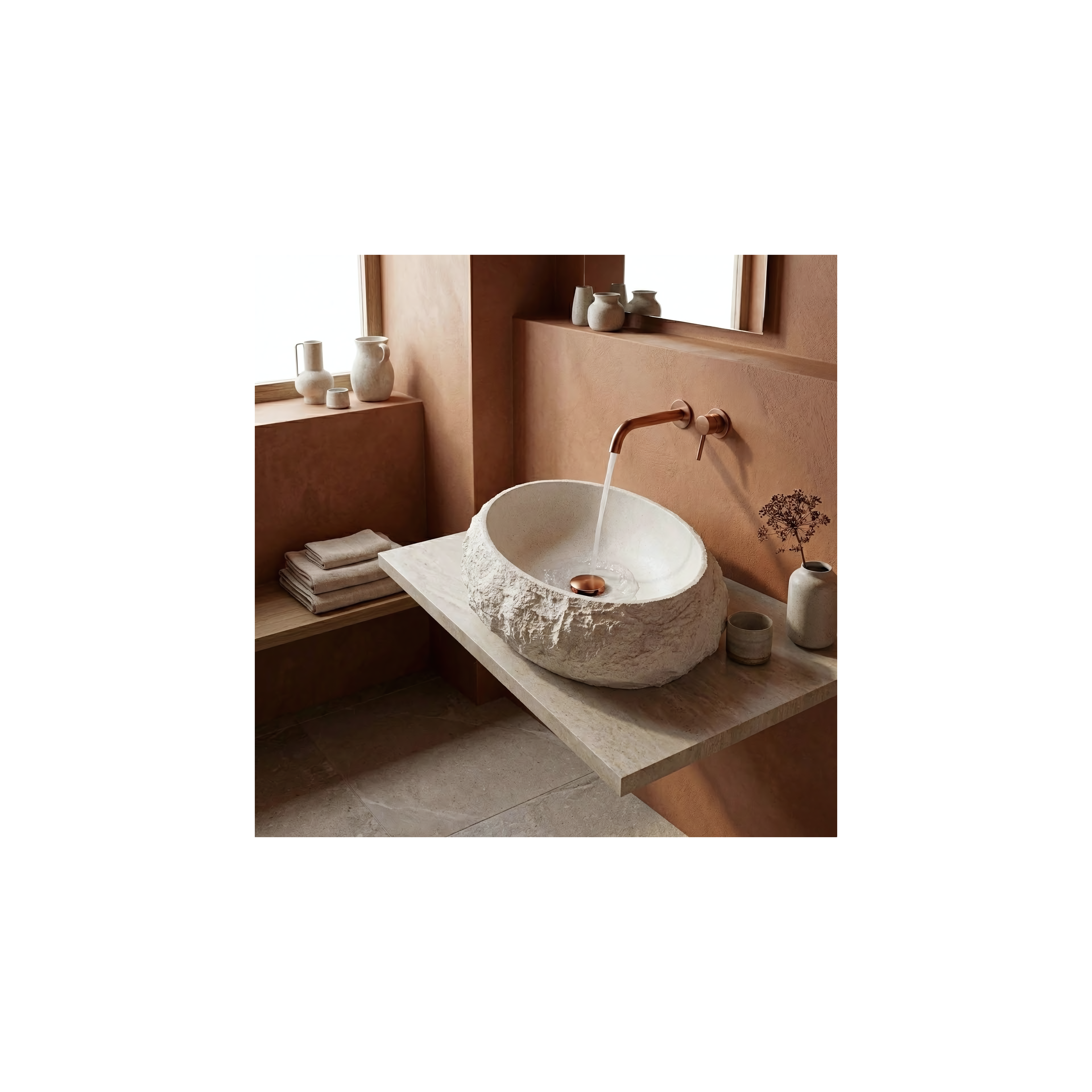 Aufsatzwaschbecken Rea Mika Ivory