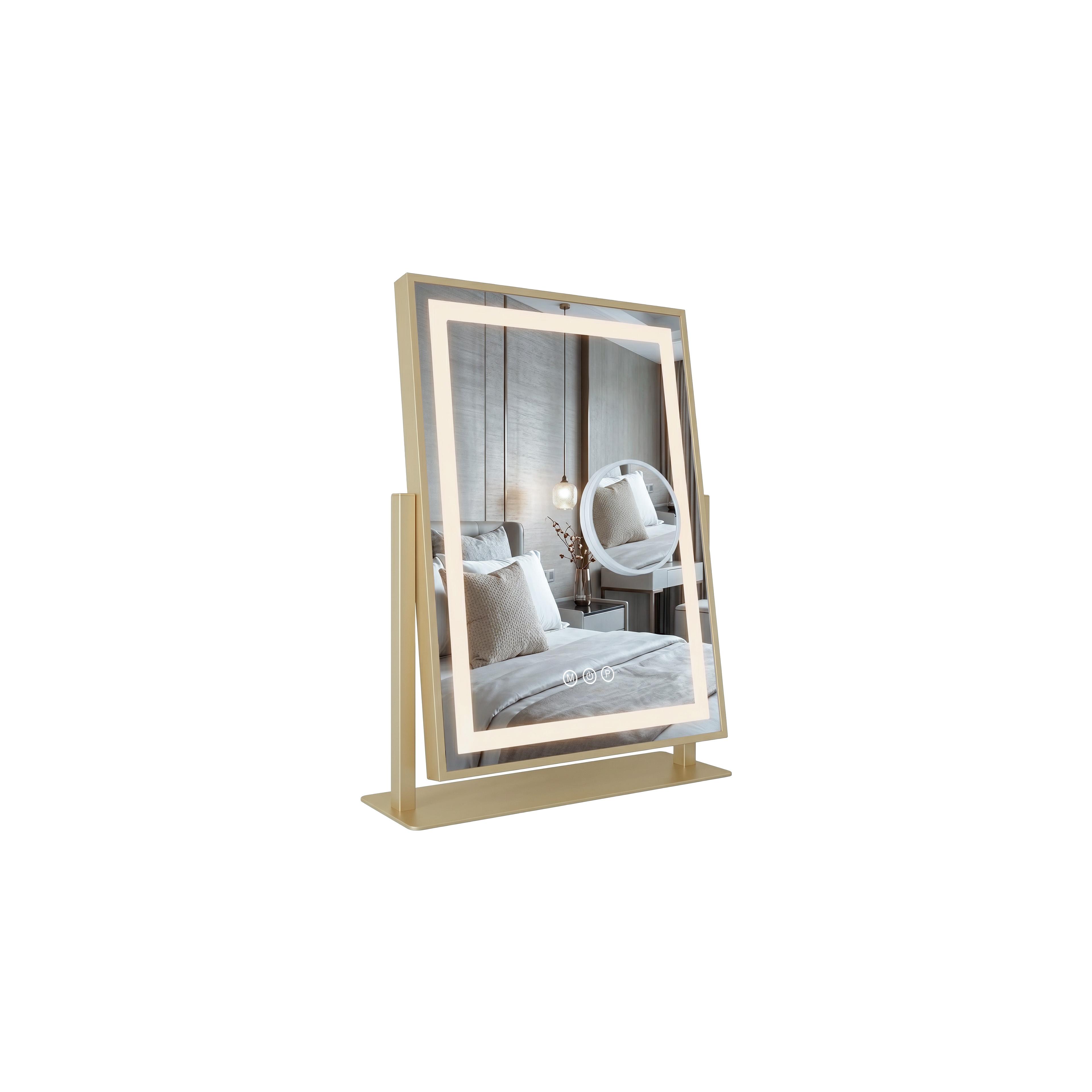 Spiegel LED LUMI L.Gold 30x40cm