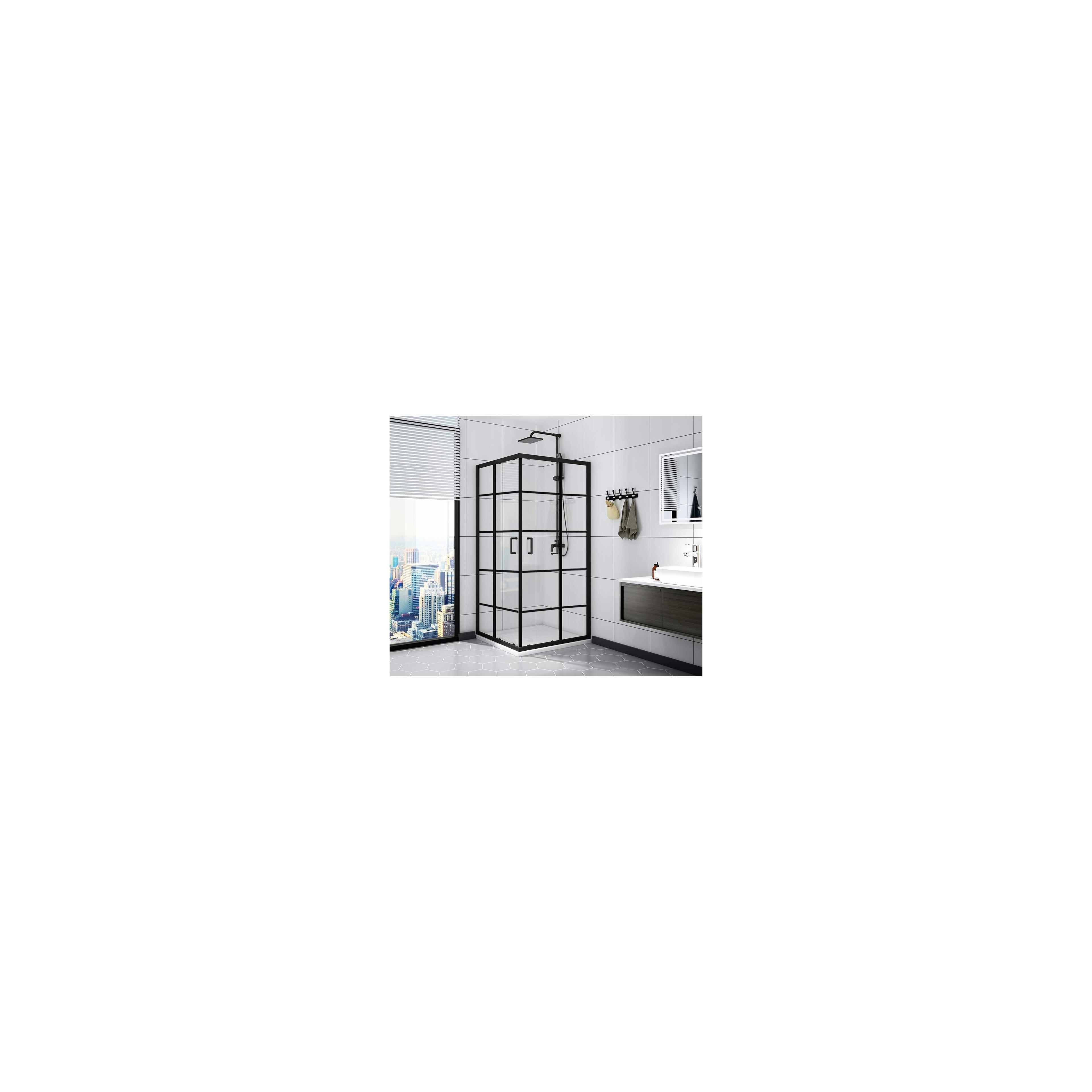 Sprchový kút calani BLACK DELTA 90x90