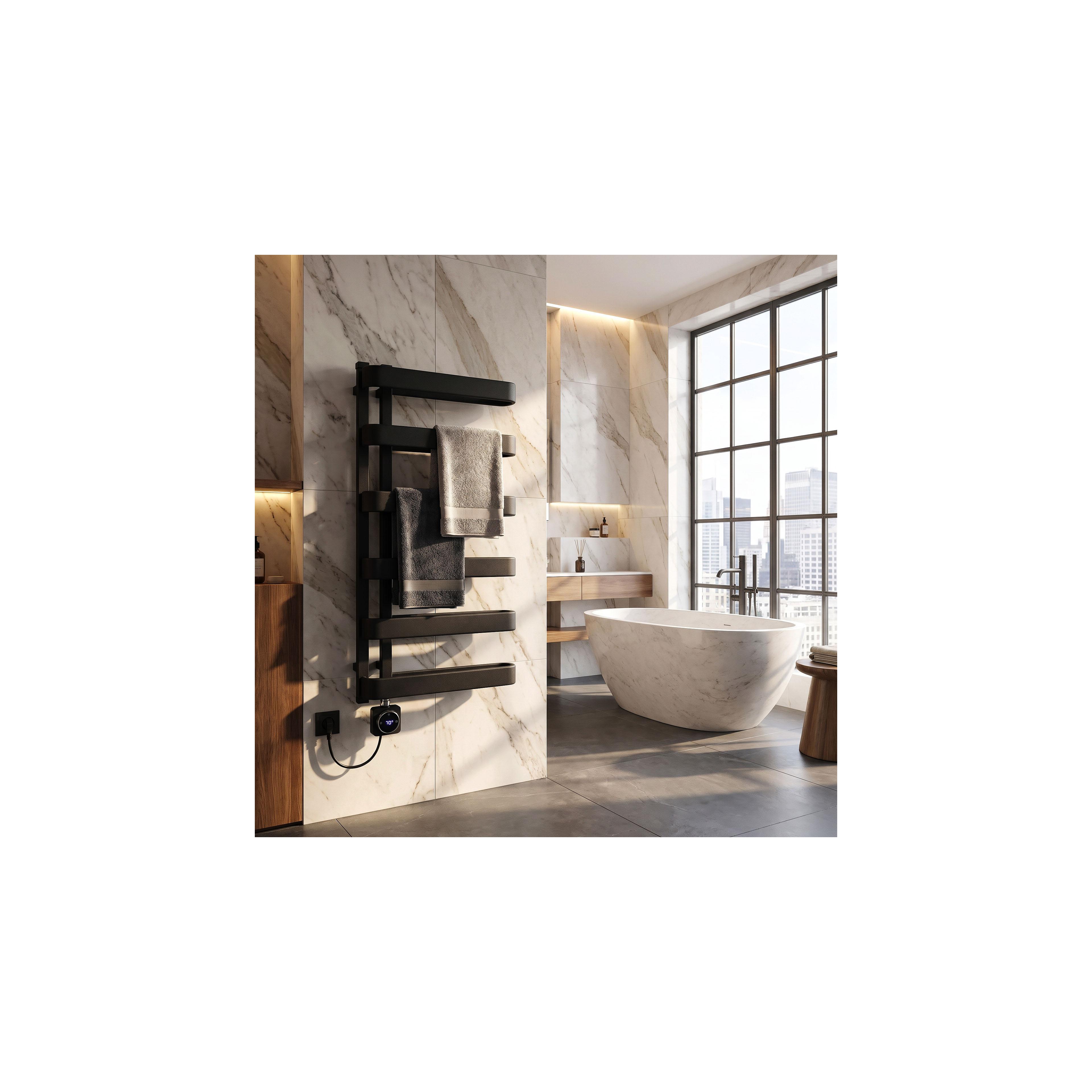 Electric Radiator Rea Artas 90x50cm Black