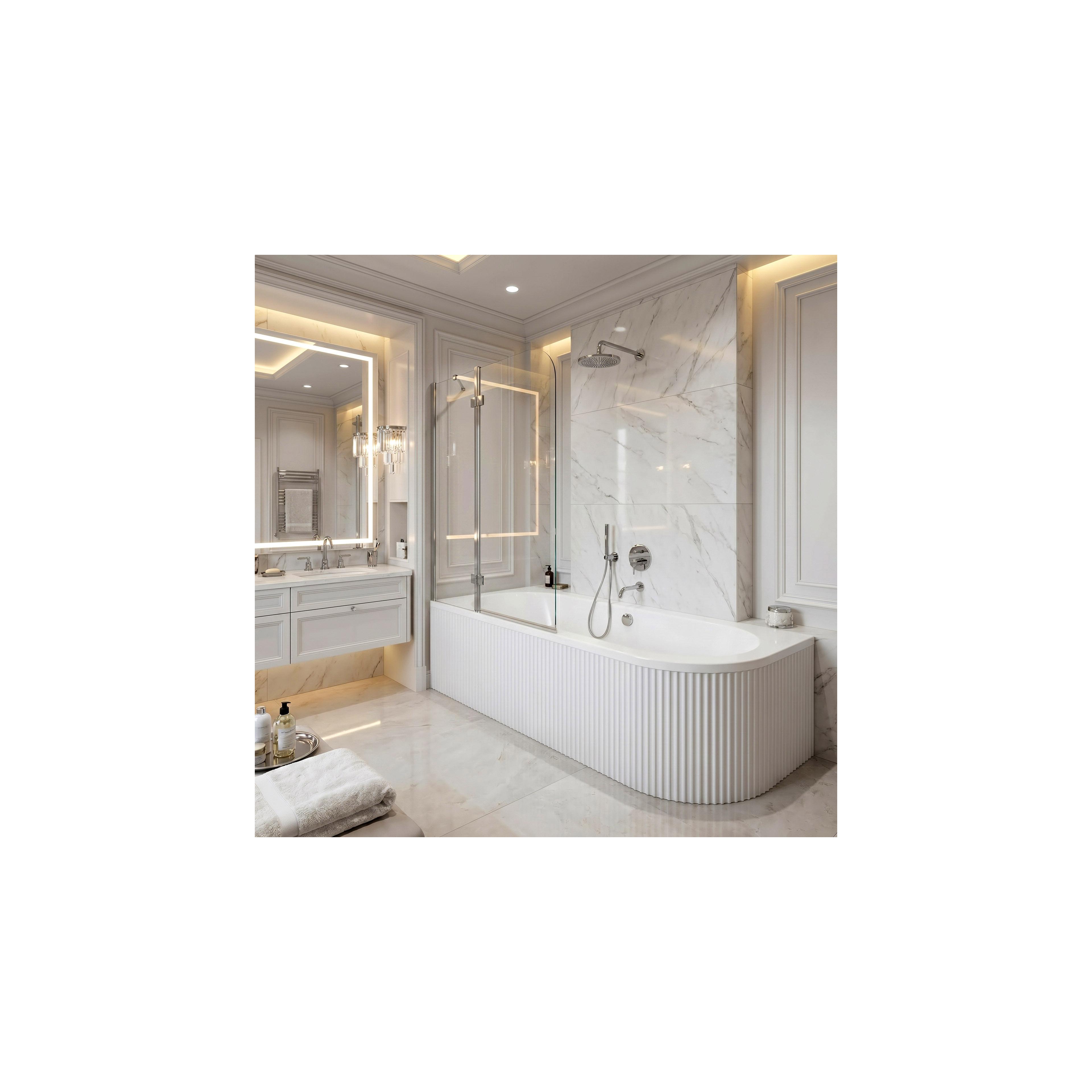 Acryl Eckbadewanne Rea Orion Stripe Left 170cm