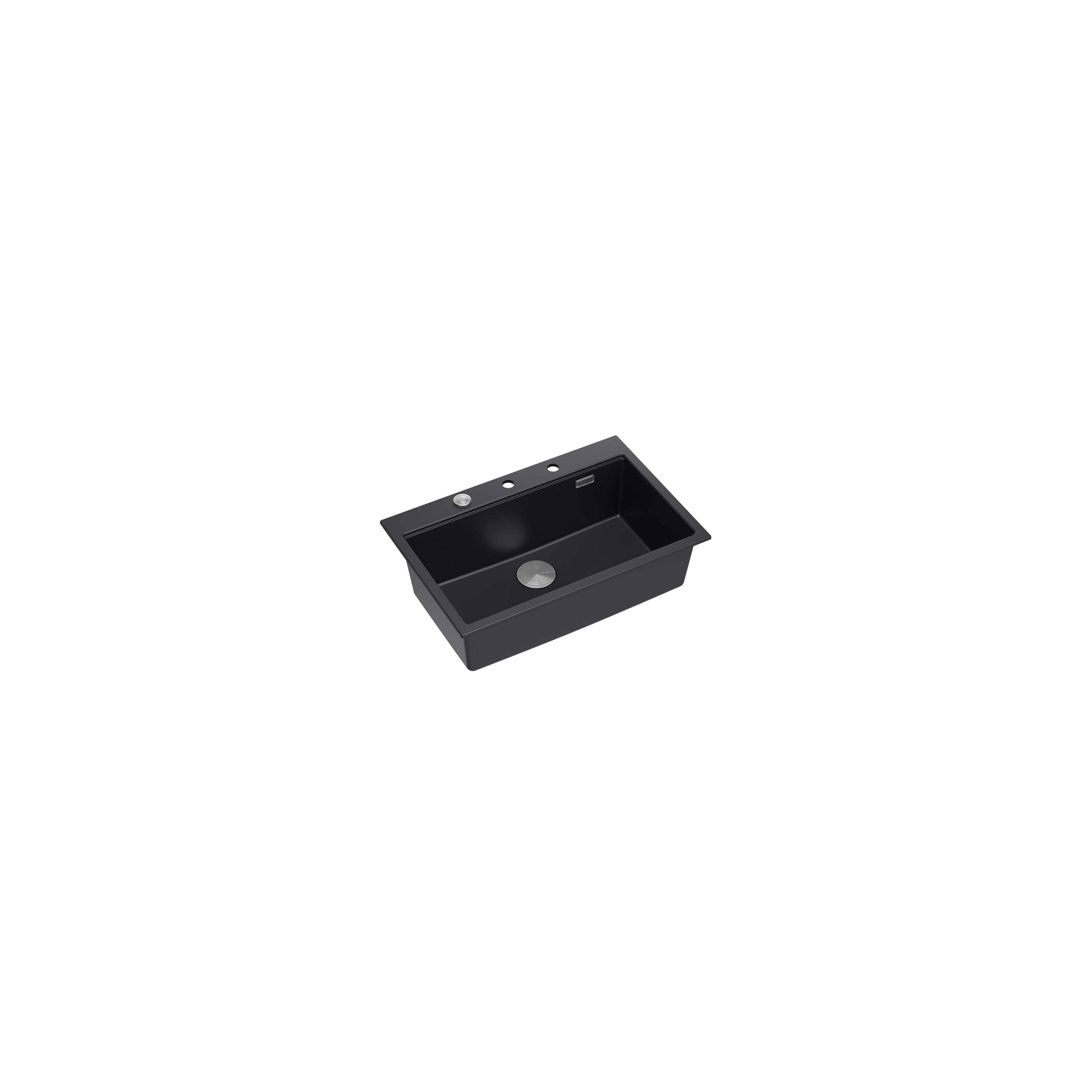 Granitspülbecken MARC 110 WORKSTATION Black