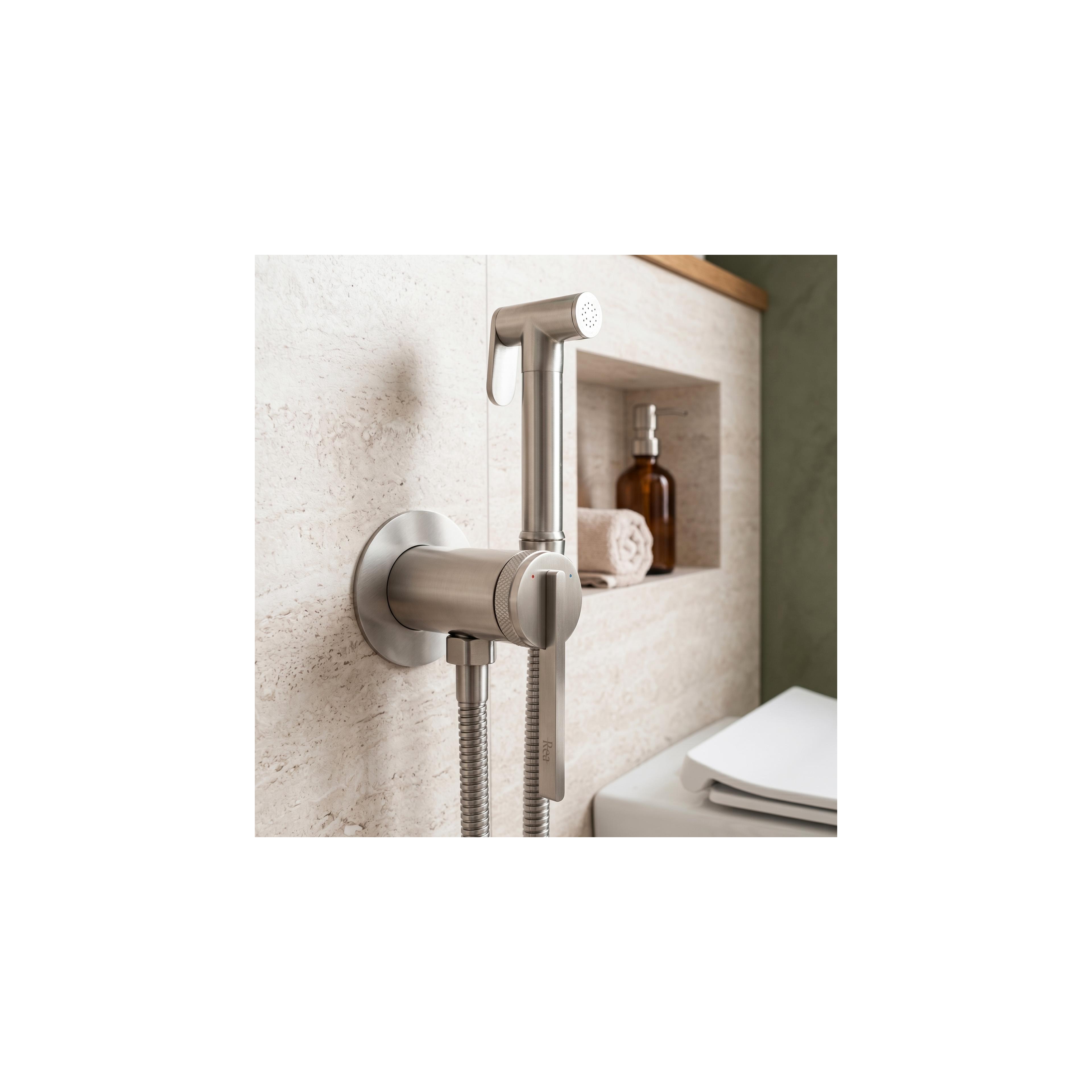 Bidettblandare REA Grace Brush Nickel