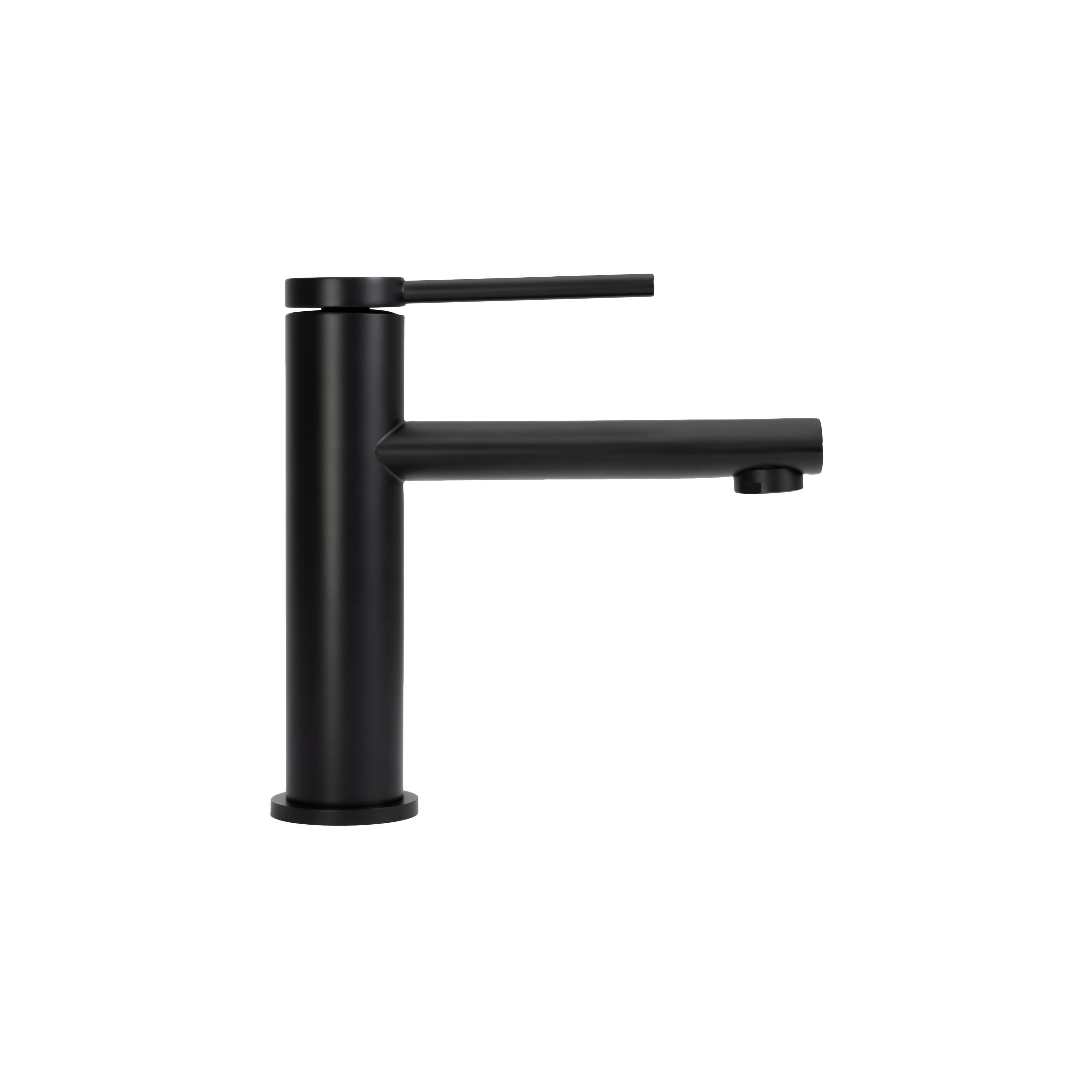 Waschbeckenarmatur Rea Oval Black Low