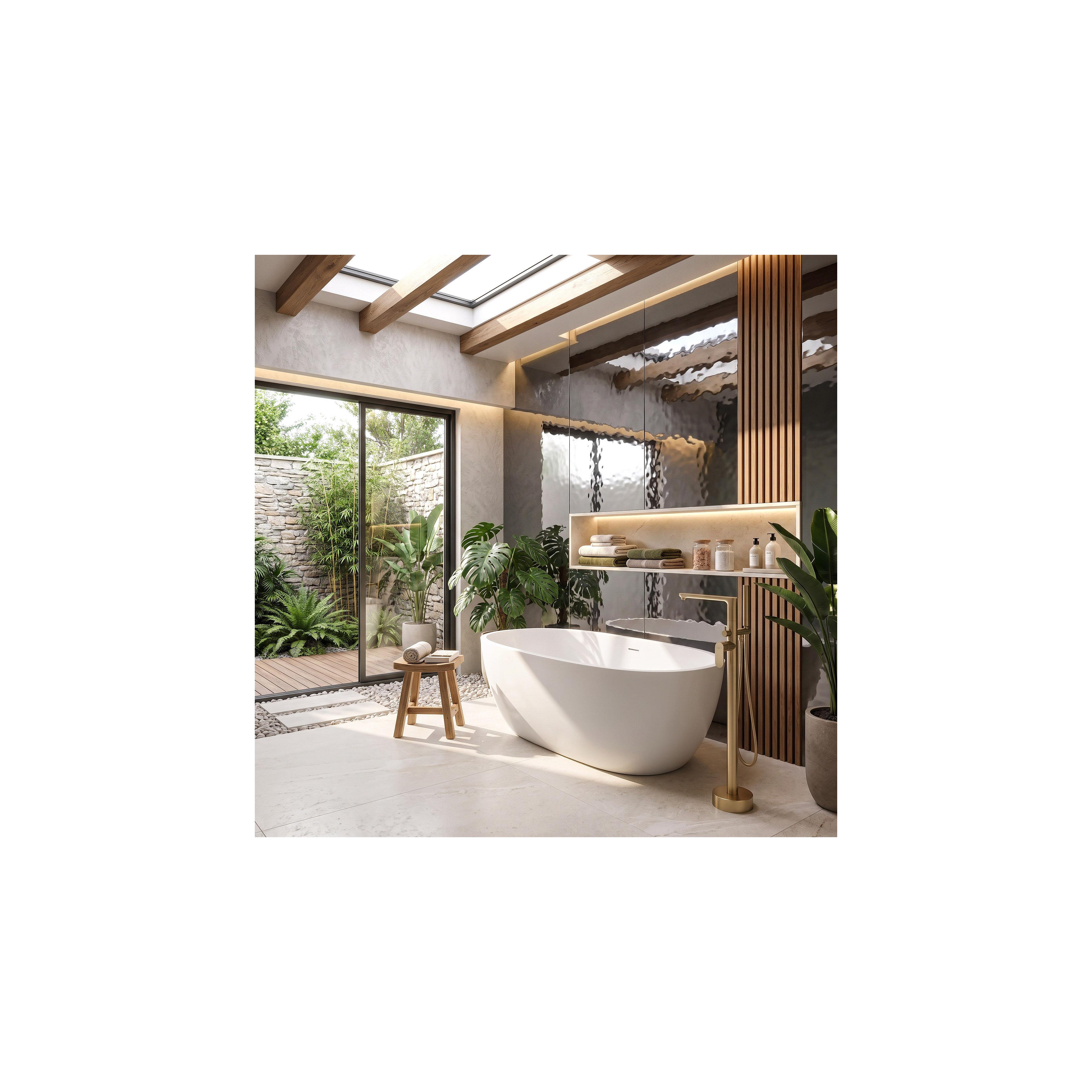 Free-standing faucet Rea Logan Brush Gold