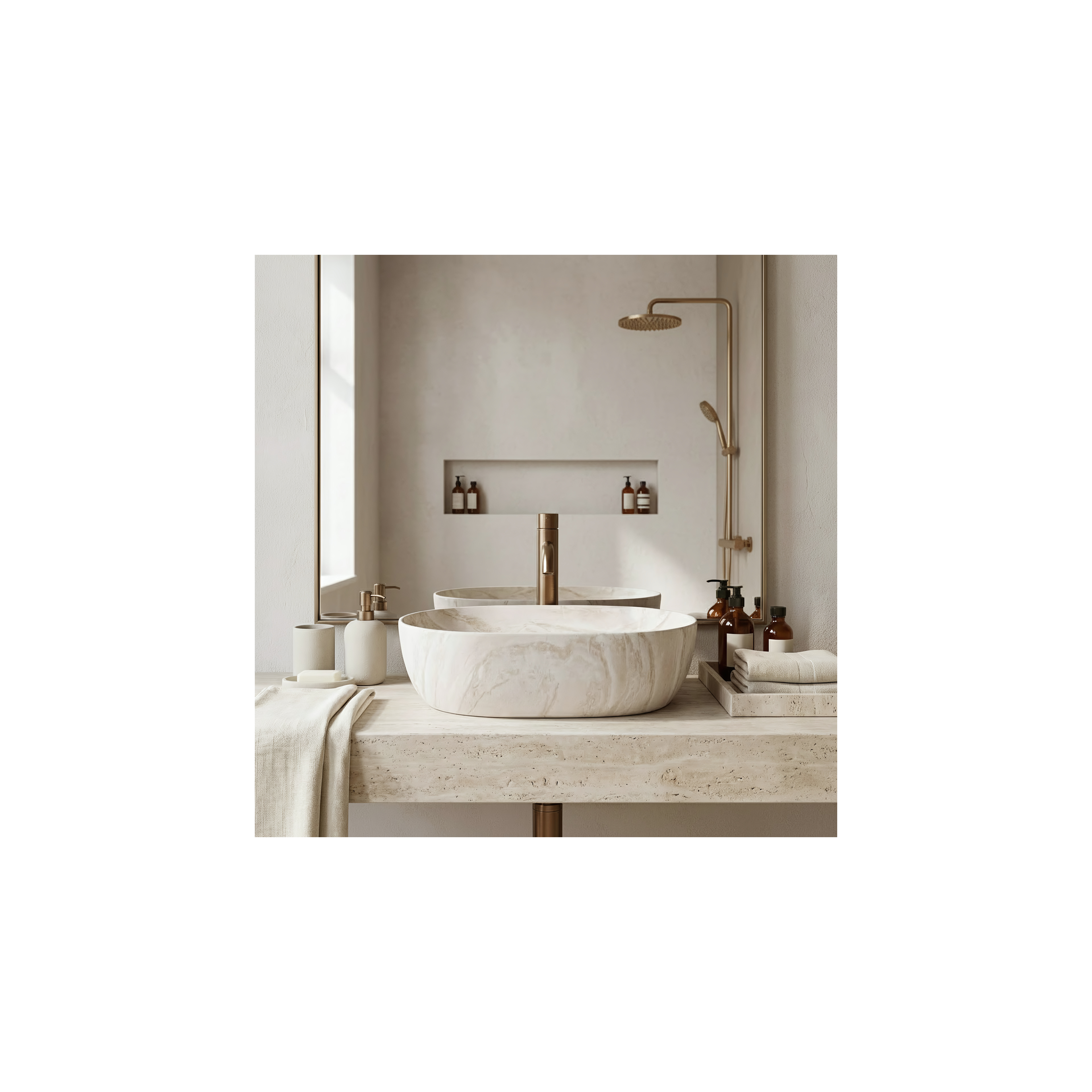 Aufsatzwaschbecken Rea Amelia Kallisto 48
