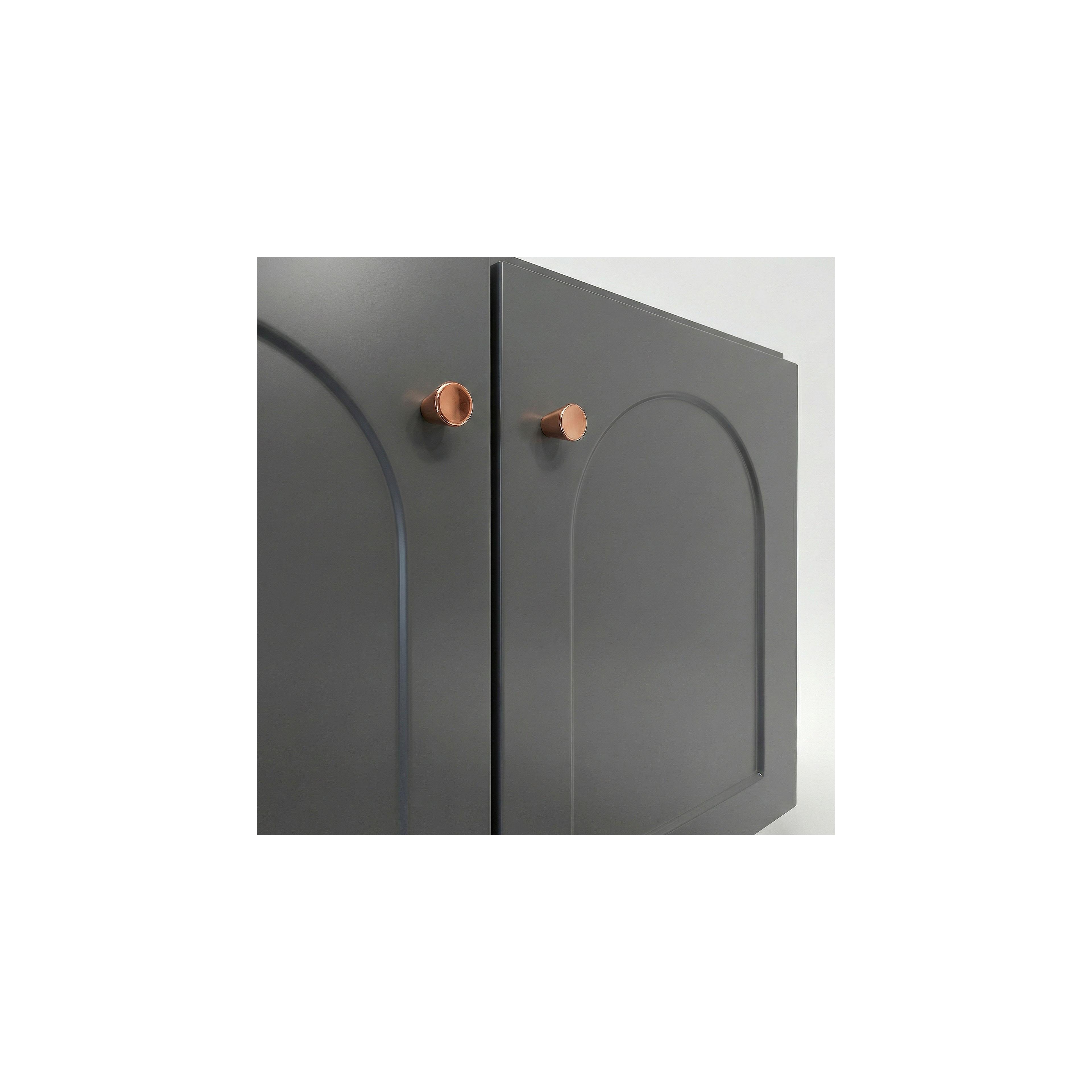 Badezimmermöbel-Set mit Waschbecken Denver 60cm Grey
