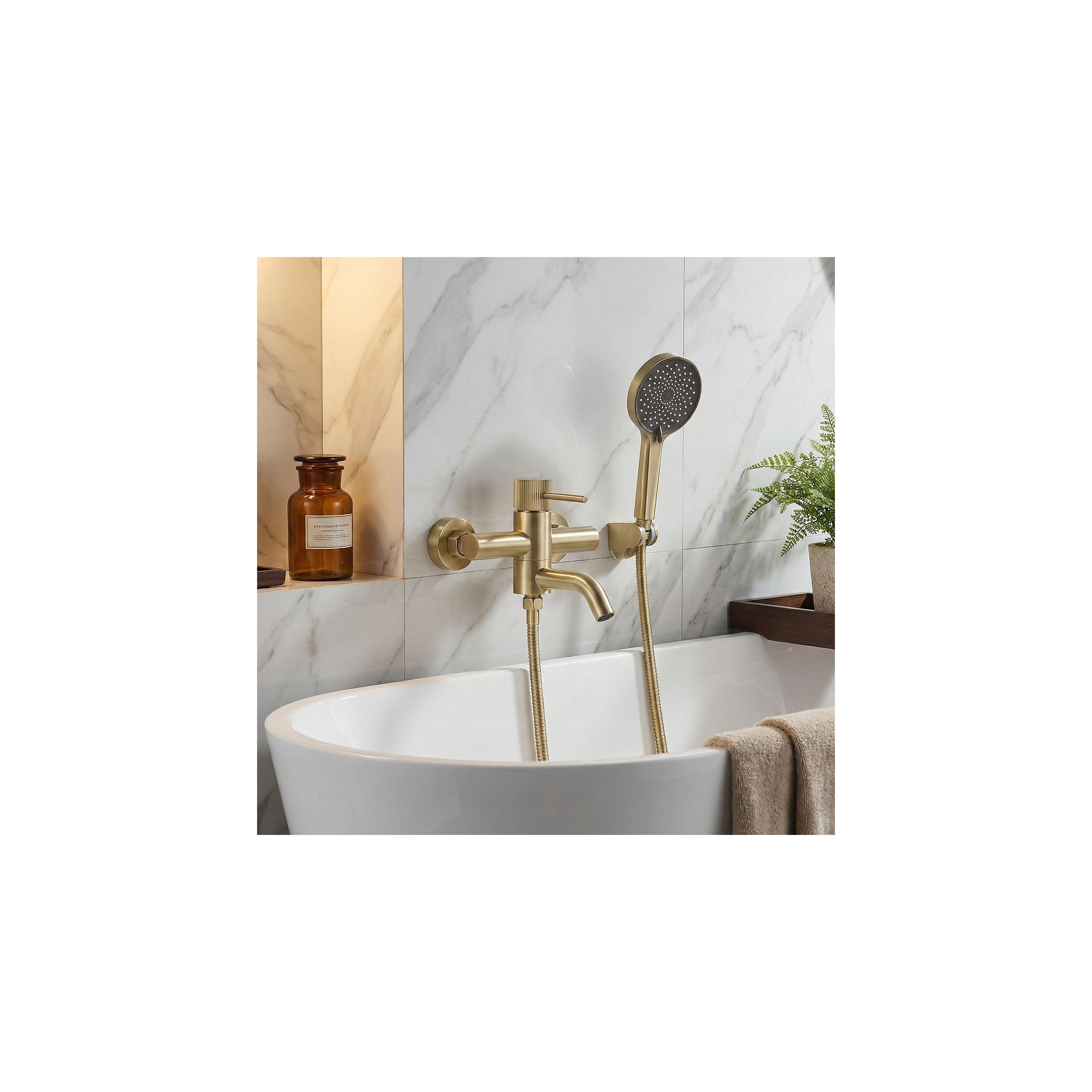 Rea Lungo Stripe vannas jaucējkrāns Gold Brush