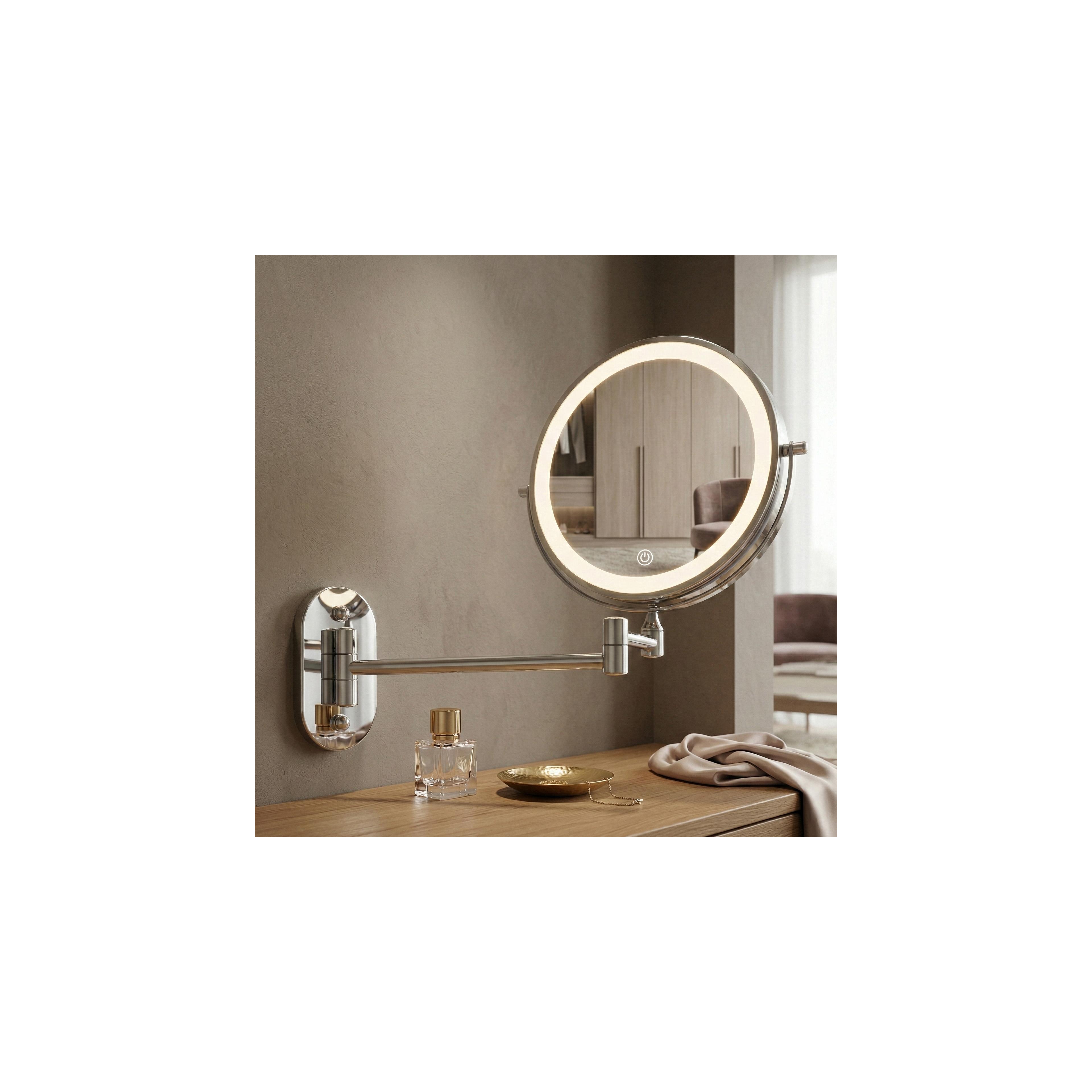 Mirror LED Glow Chrome