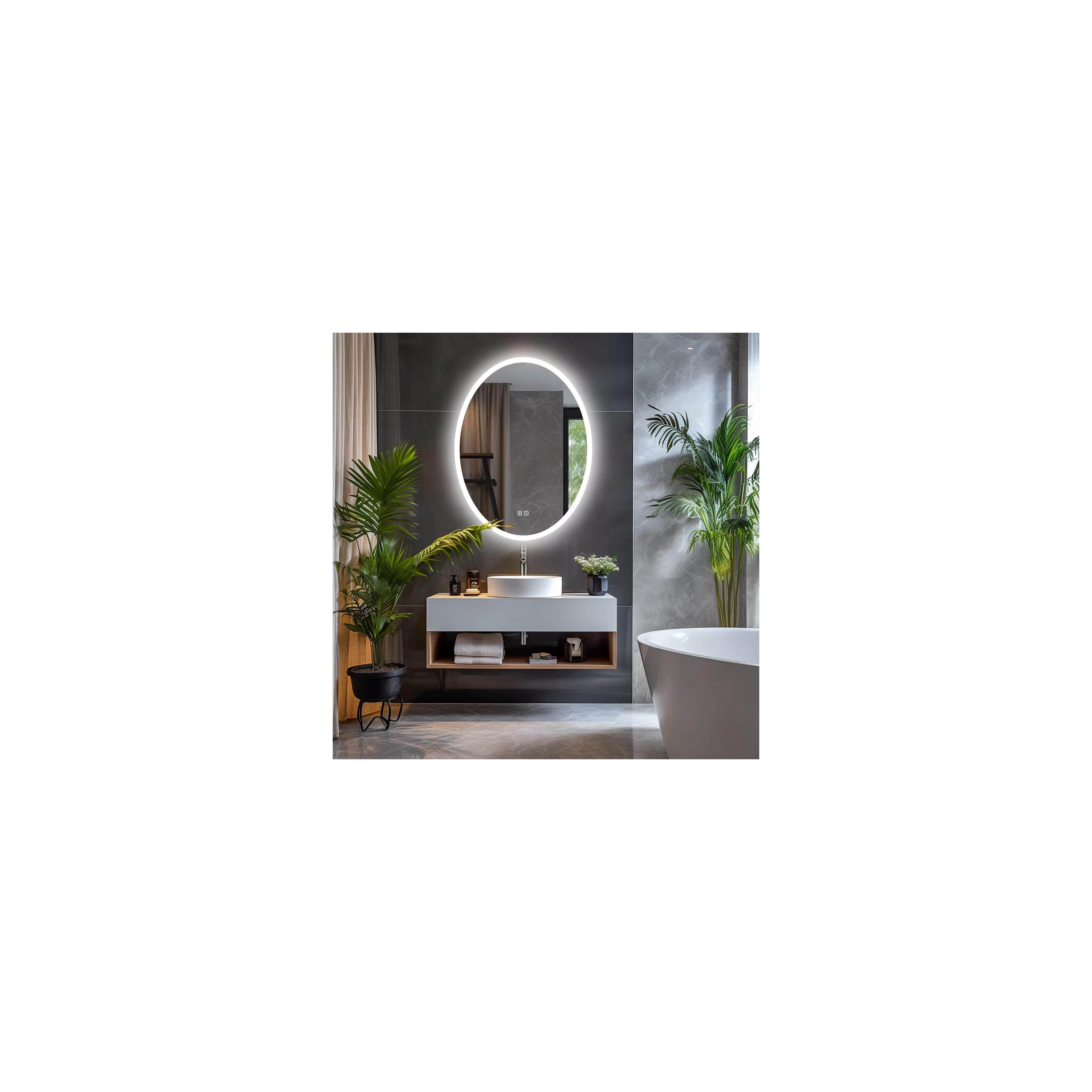 Mirror LED 60x80cm WWA
