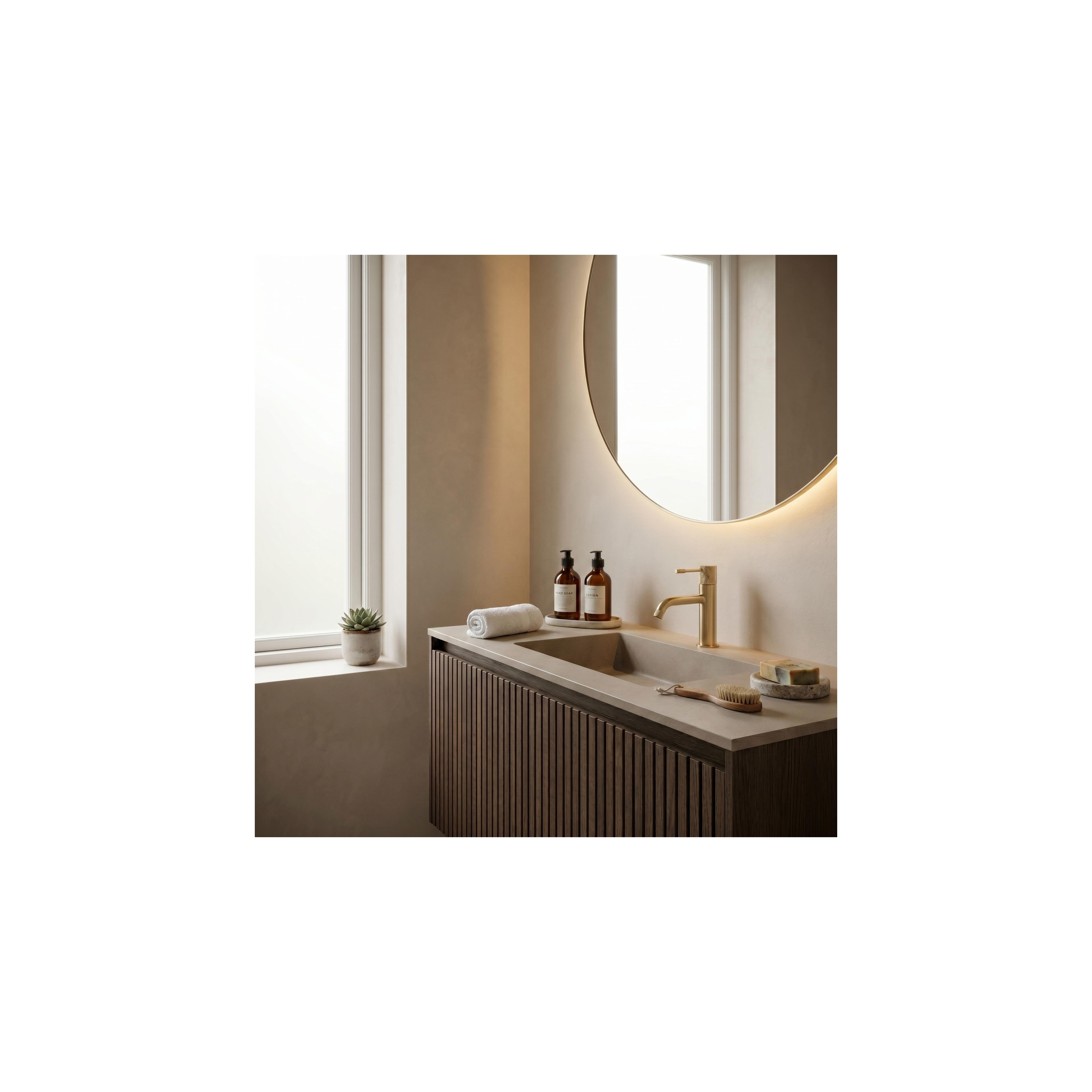 Waschbeckenarmatur Rea Venti Brush Gold Low