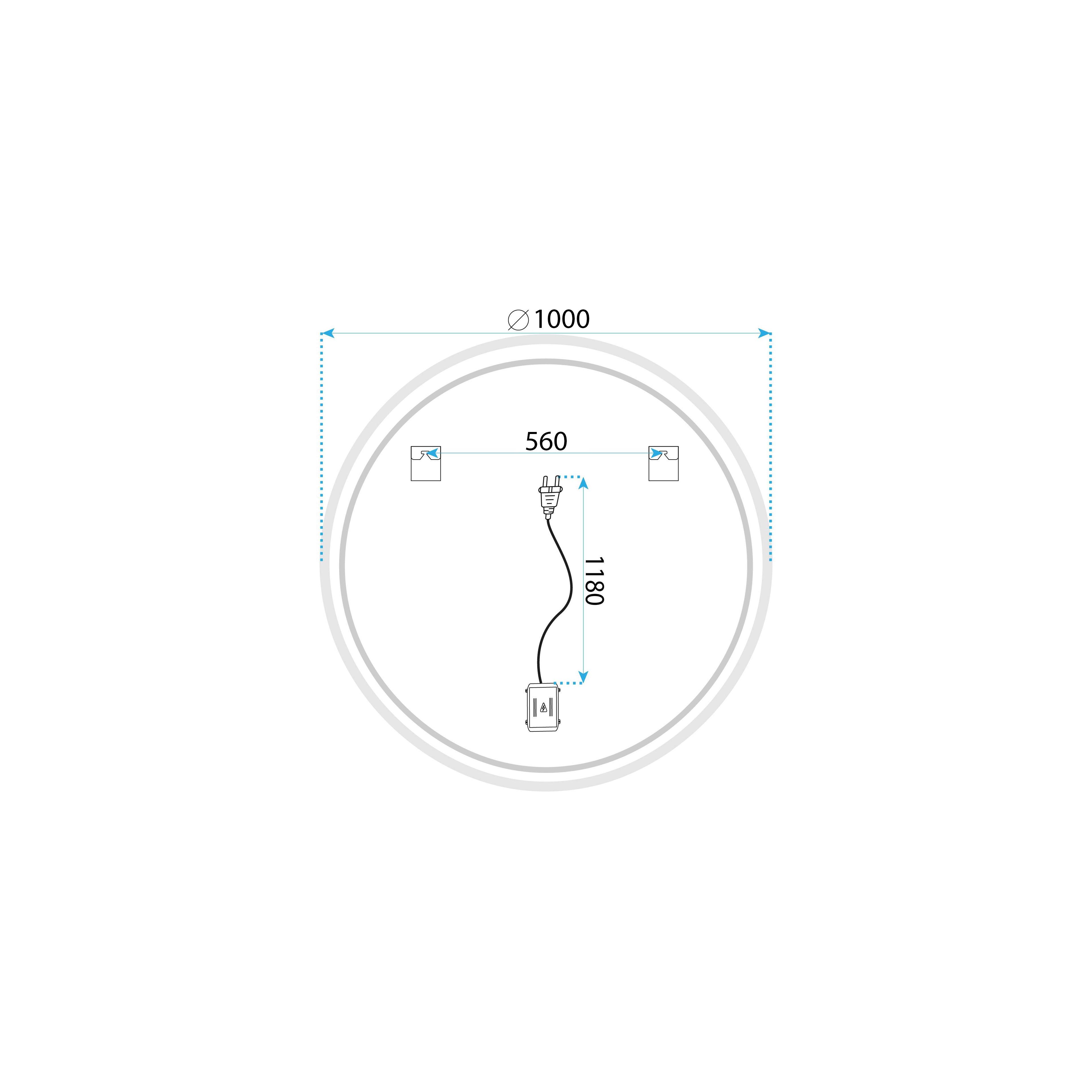 Дзеркало LED SOFT 100