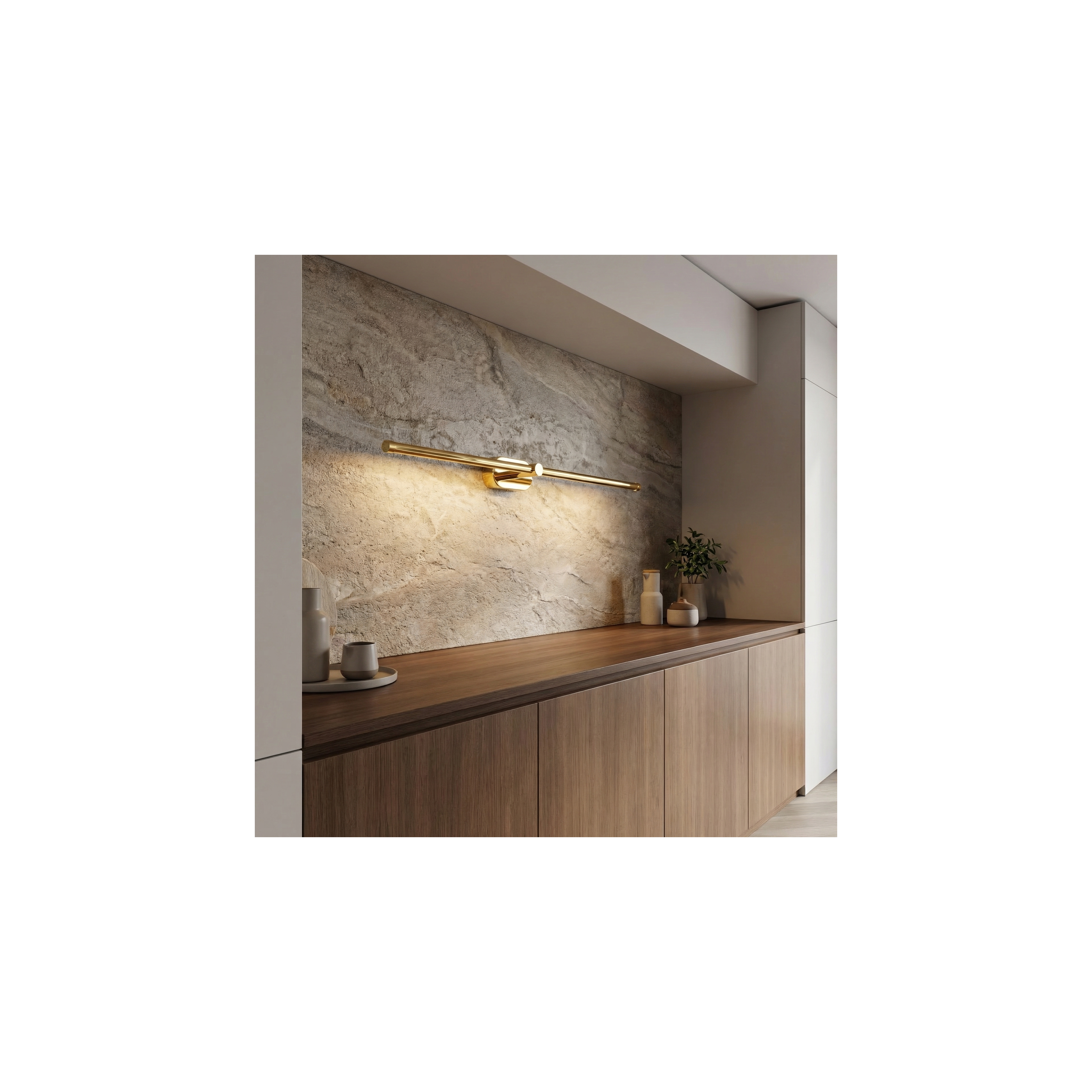 Bad LED-Wandleuchte APP1891-1W 80 cm GOLD