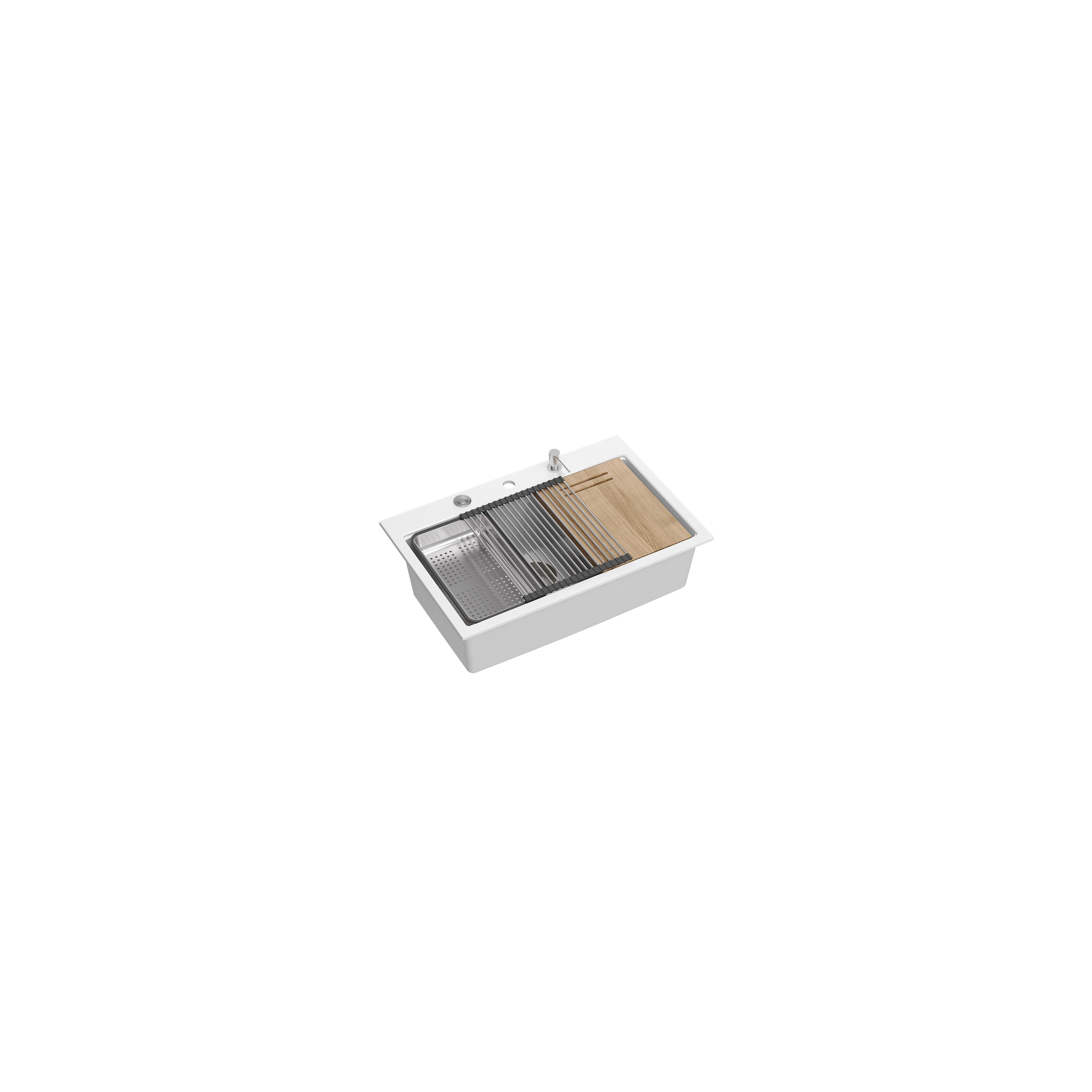 Pia de granito branco MARC 110 WORKSTATION