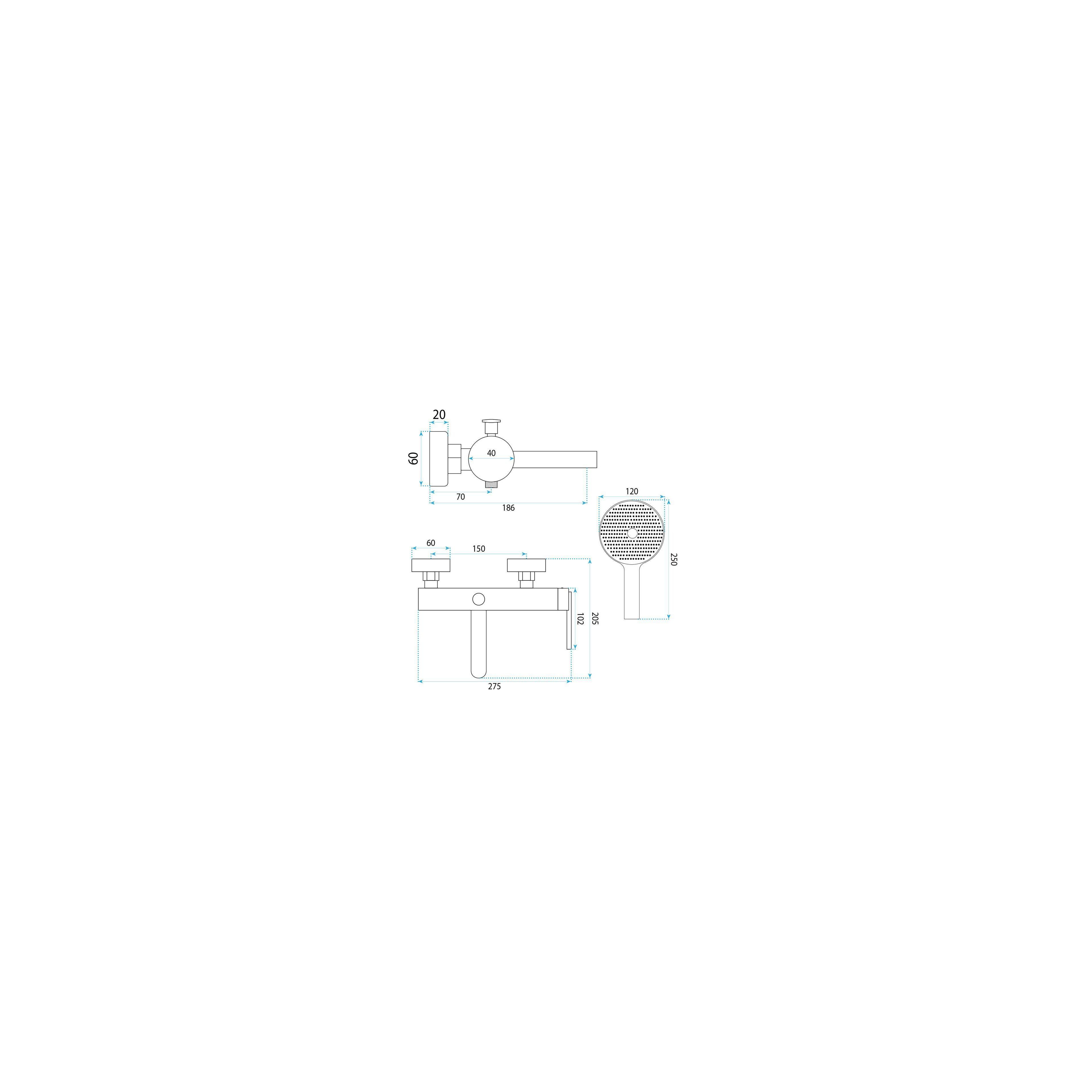 Bath faucet REA Grace Titan